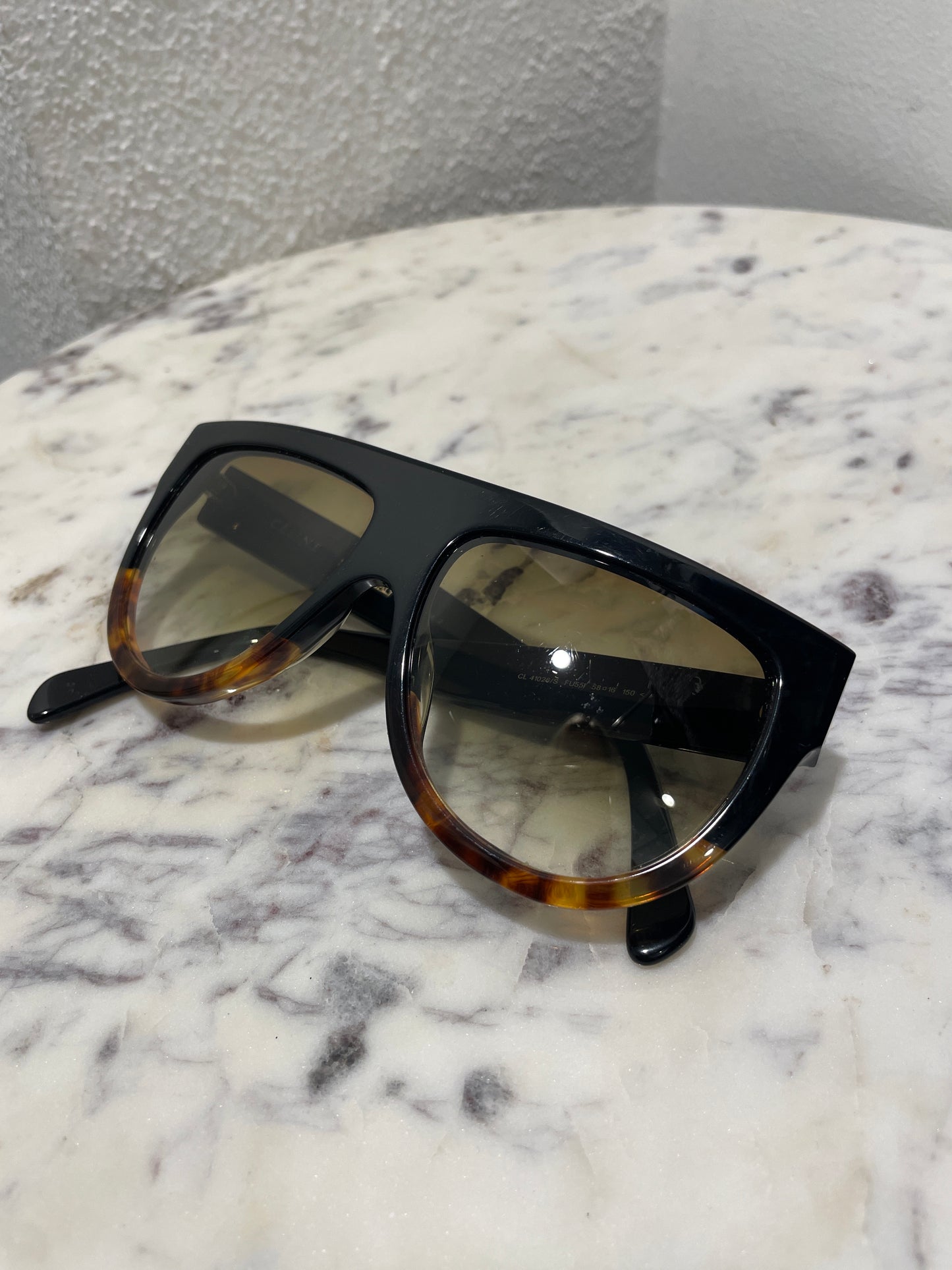 Celine Shadow Sunglasses – One Size / Black Tortoise