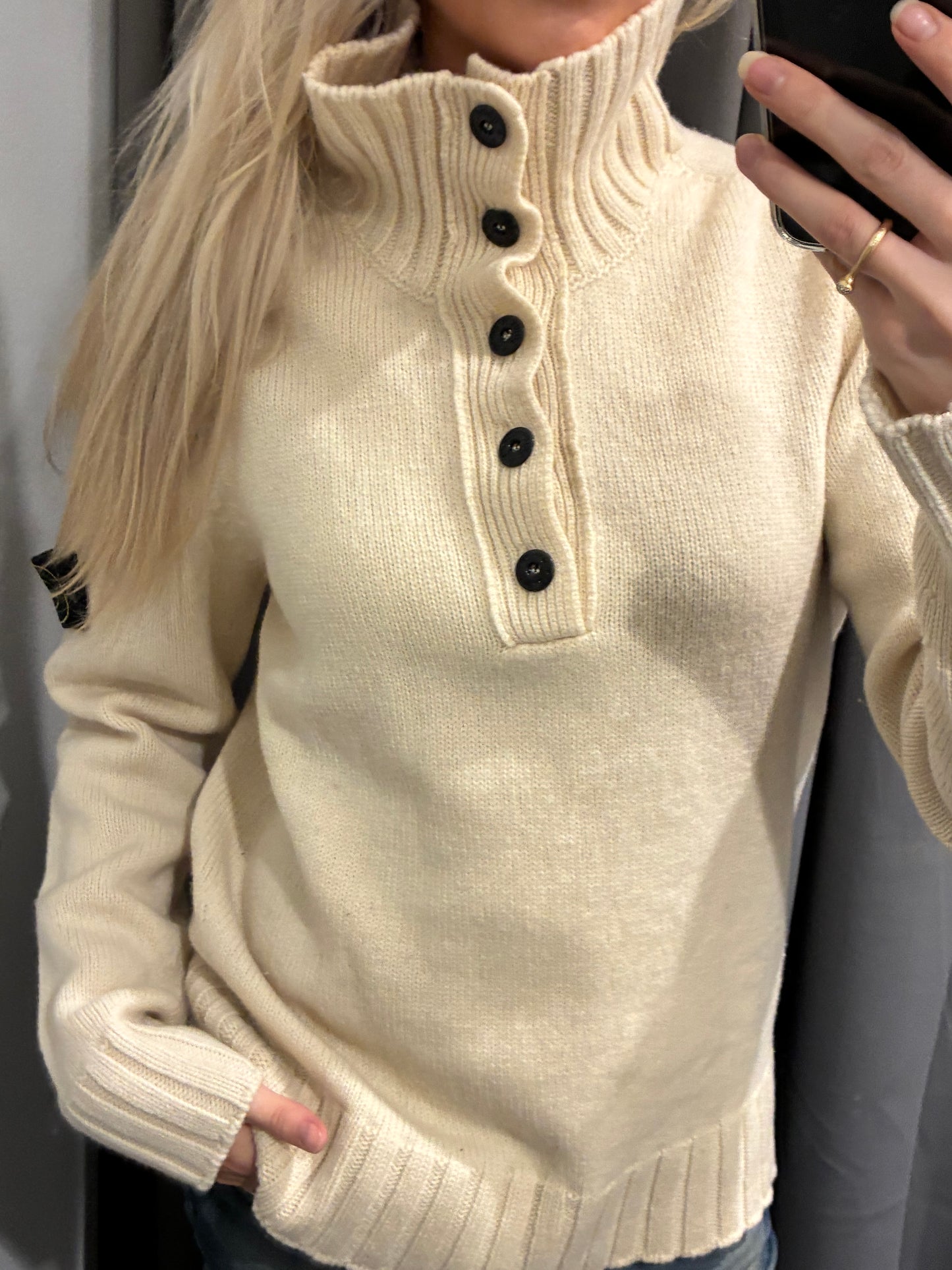 Stone Island - Wool Knit with High Neck - S & M
