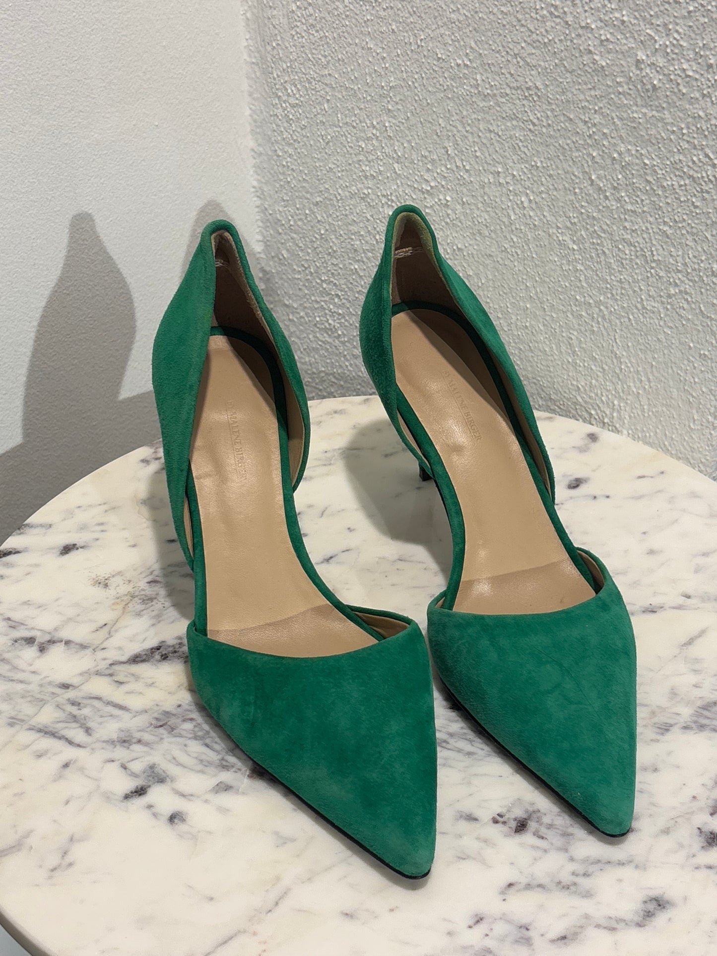 Malene Birger - Heels - Green Suede - 40 - Medinas Wardrobe