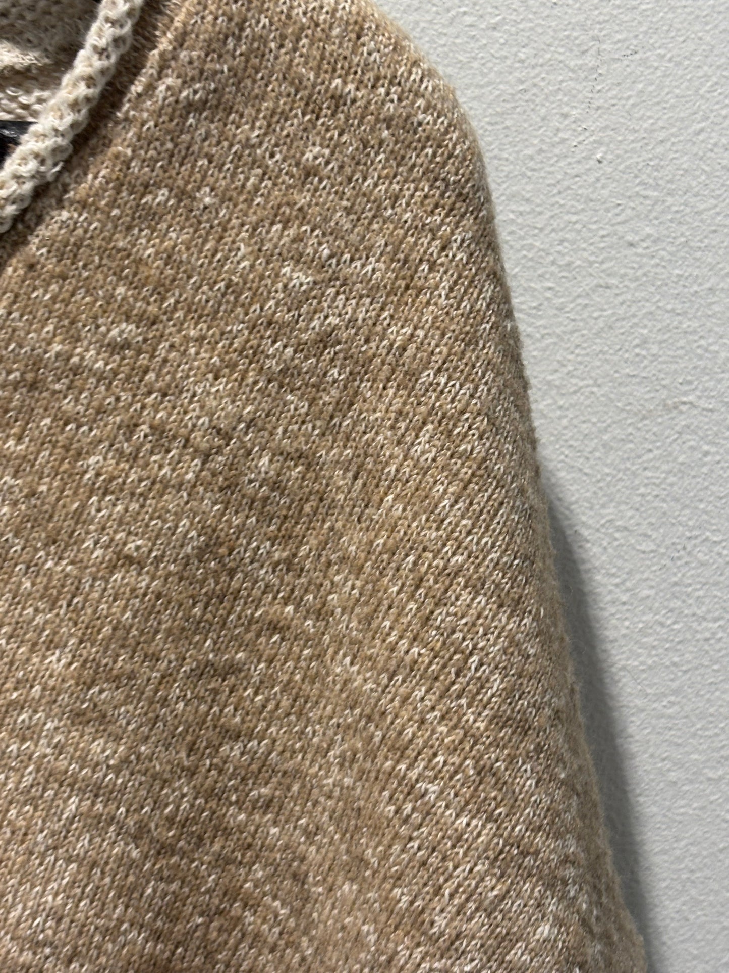 Zara - Cropped Knitted top - Sand Beige -Medina’s Wardrobe - M