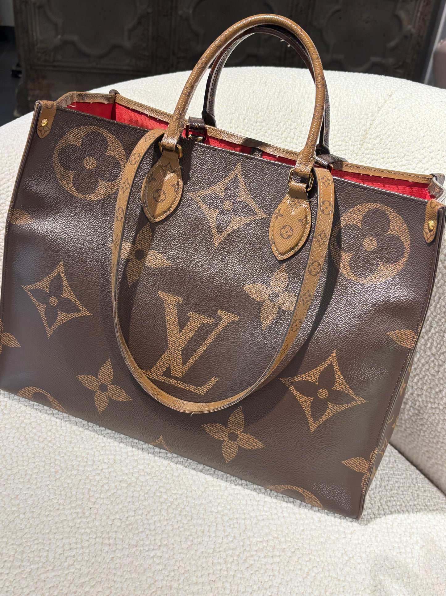Louis Vuitton – Onthego- Brown & Light Brown Monogram Tote