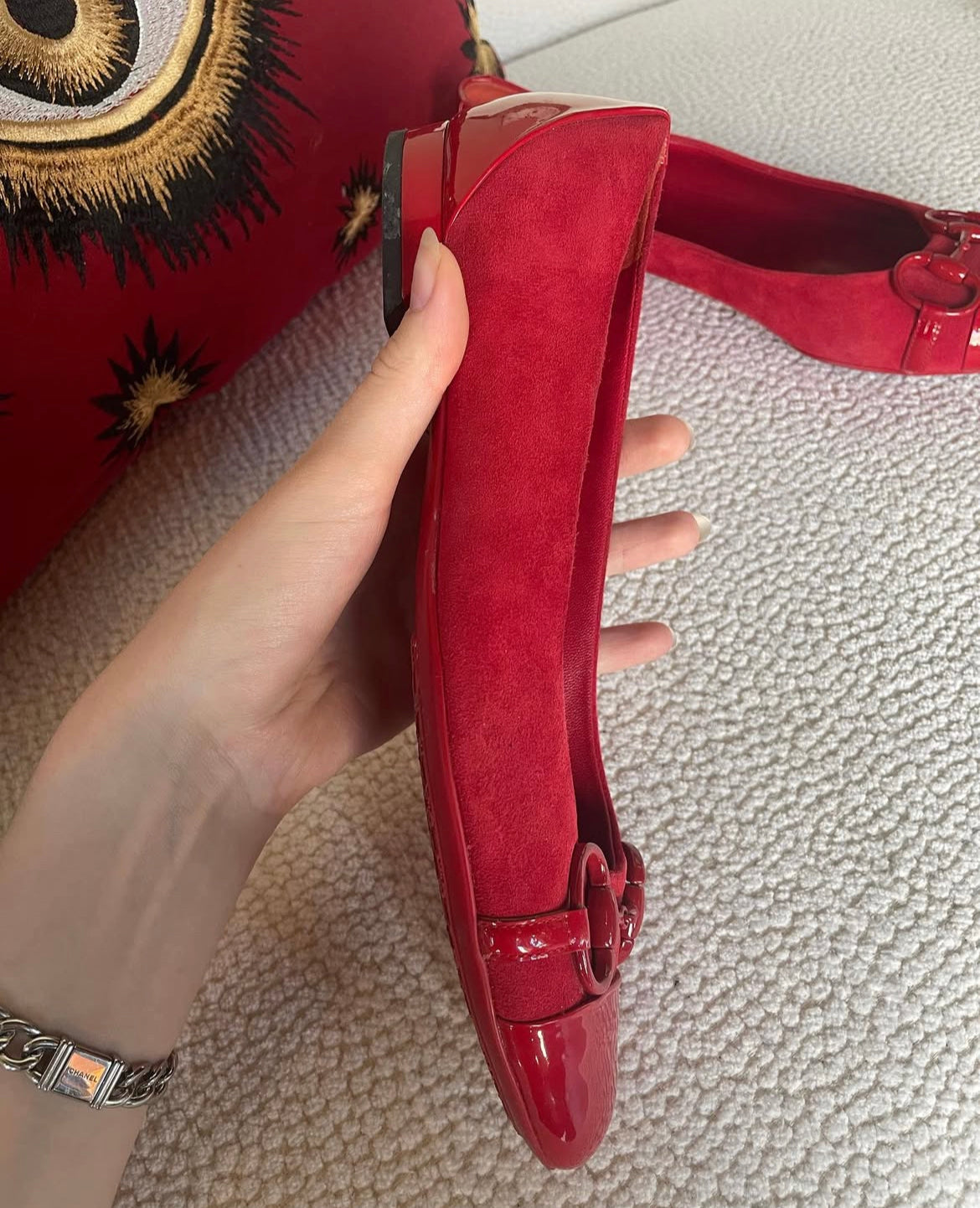 Gucci - Ballerinas m. Bidsel - Str. 38,5