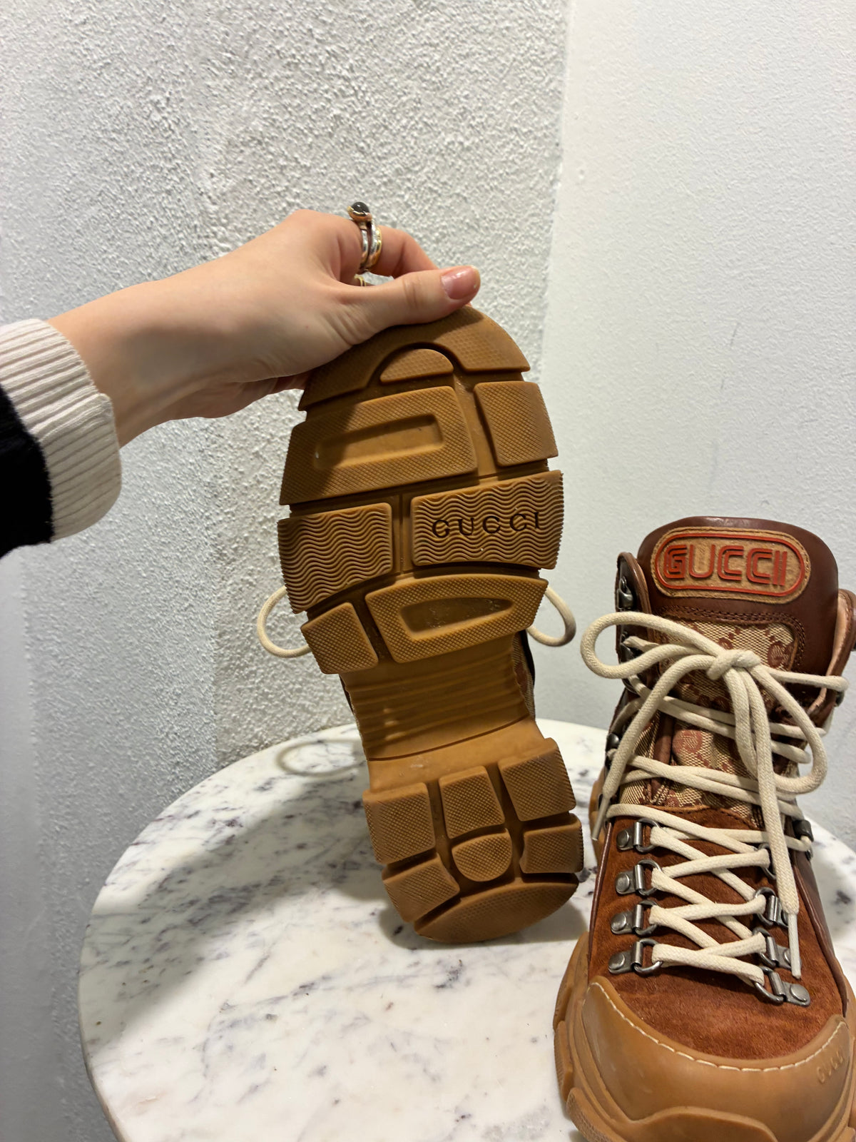 Gucci Boots – Brown with Chunky Soles - 39
