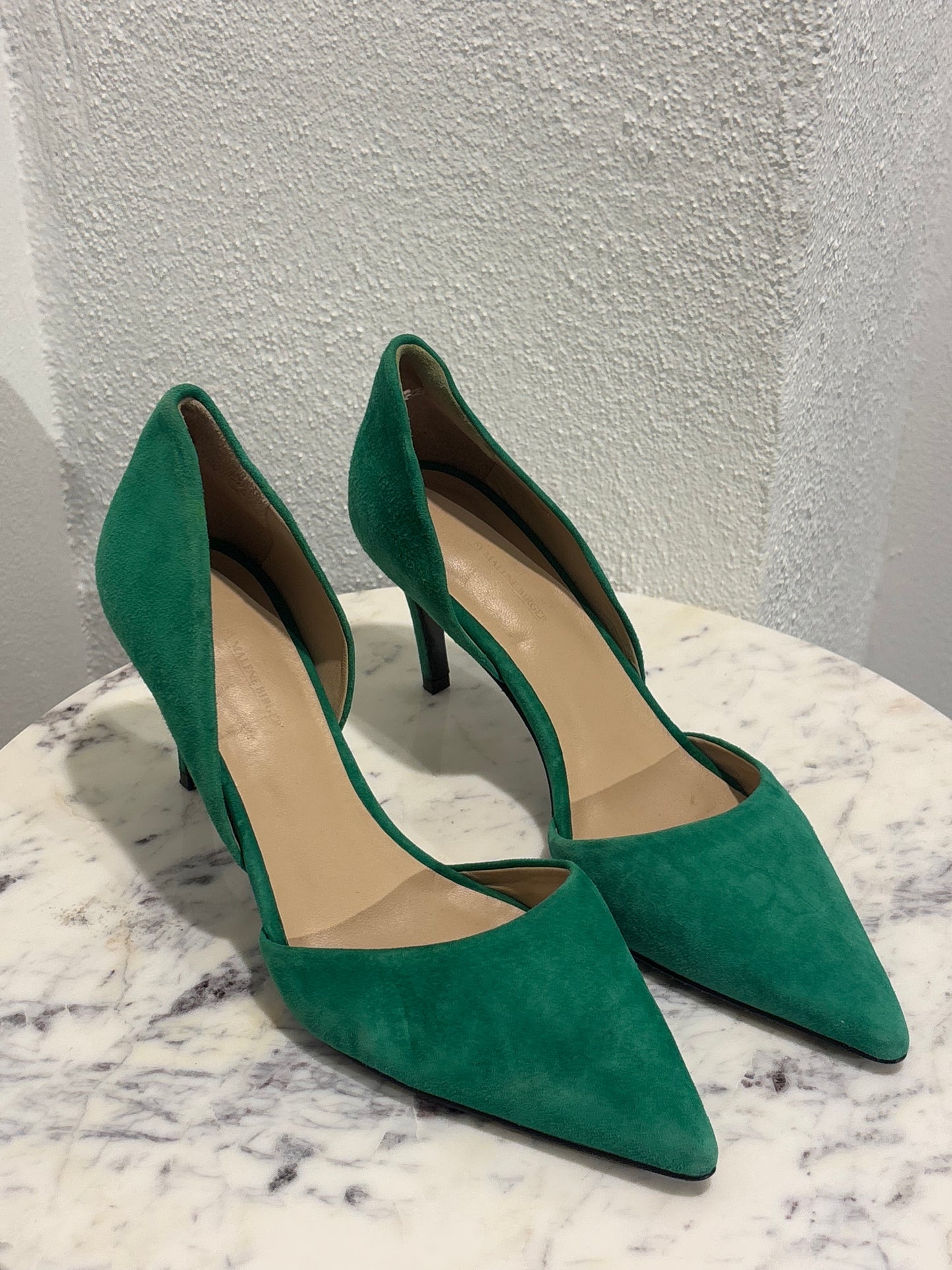 Malene Birger - Heels - Green Suede - 40 - Medinas Wardrobe