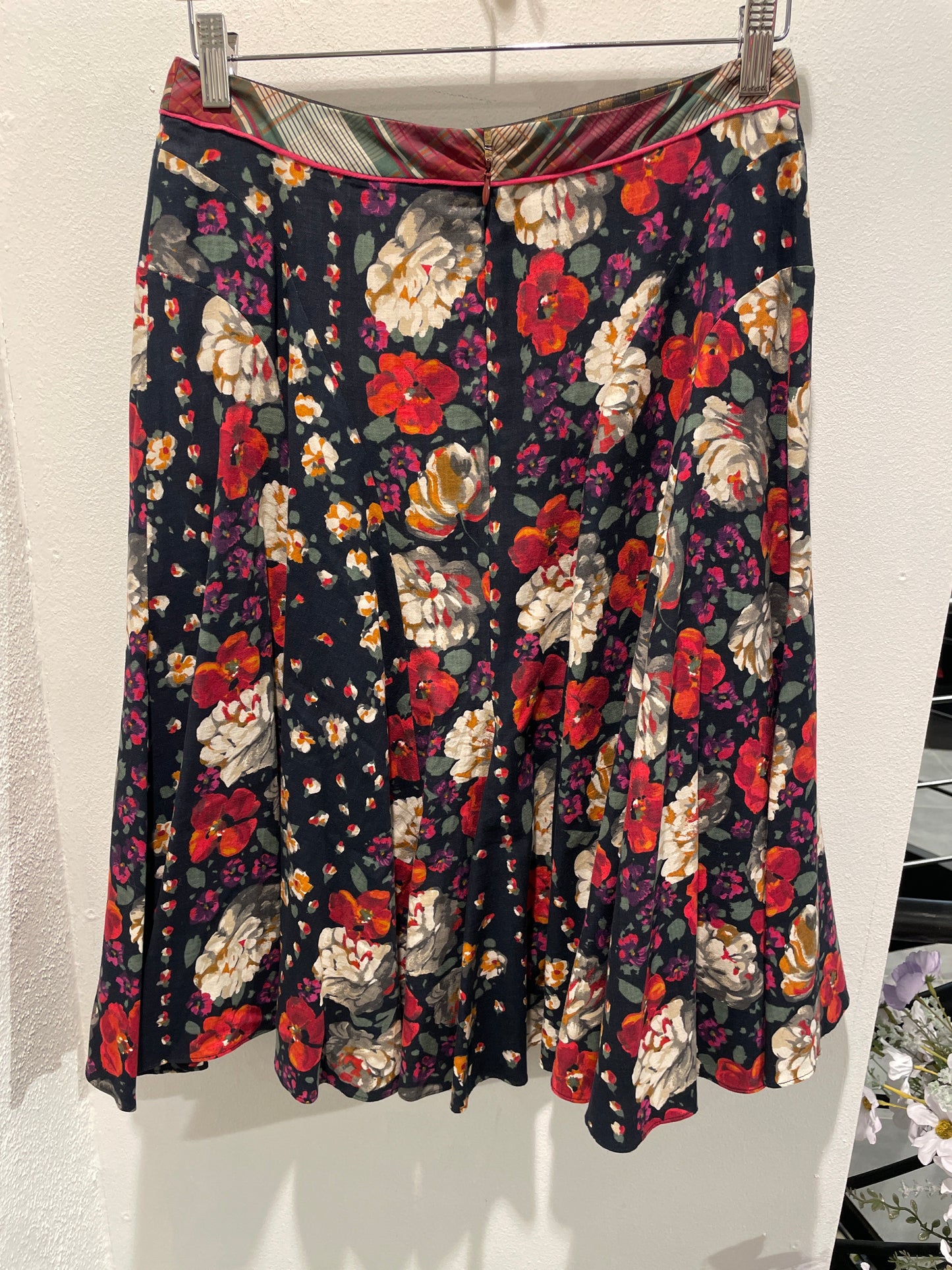 Kenzo skirt - Navy with flowers - EU38