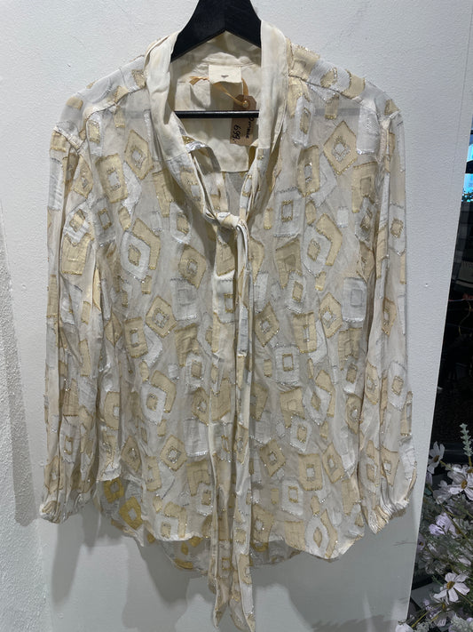 Heartmade - shirt ecru/gold - XS-M