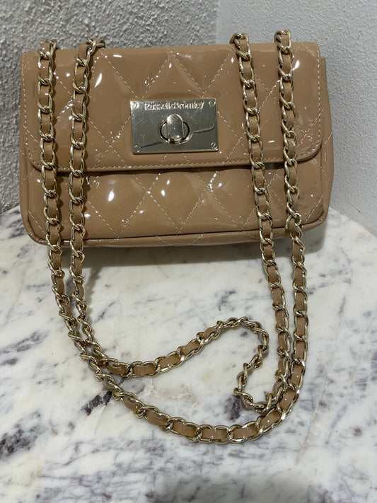 Russell & Bromley Quincemini Patent Leather Bag – Nude