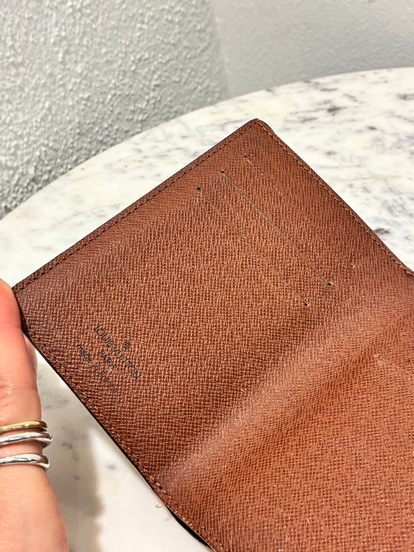 Louis Vuitton Wallet – Brown Leather with Gold Clasp