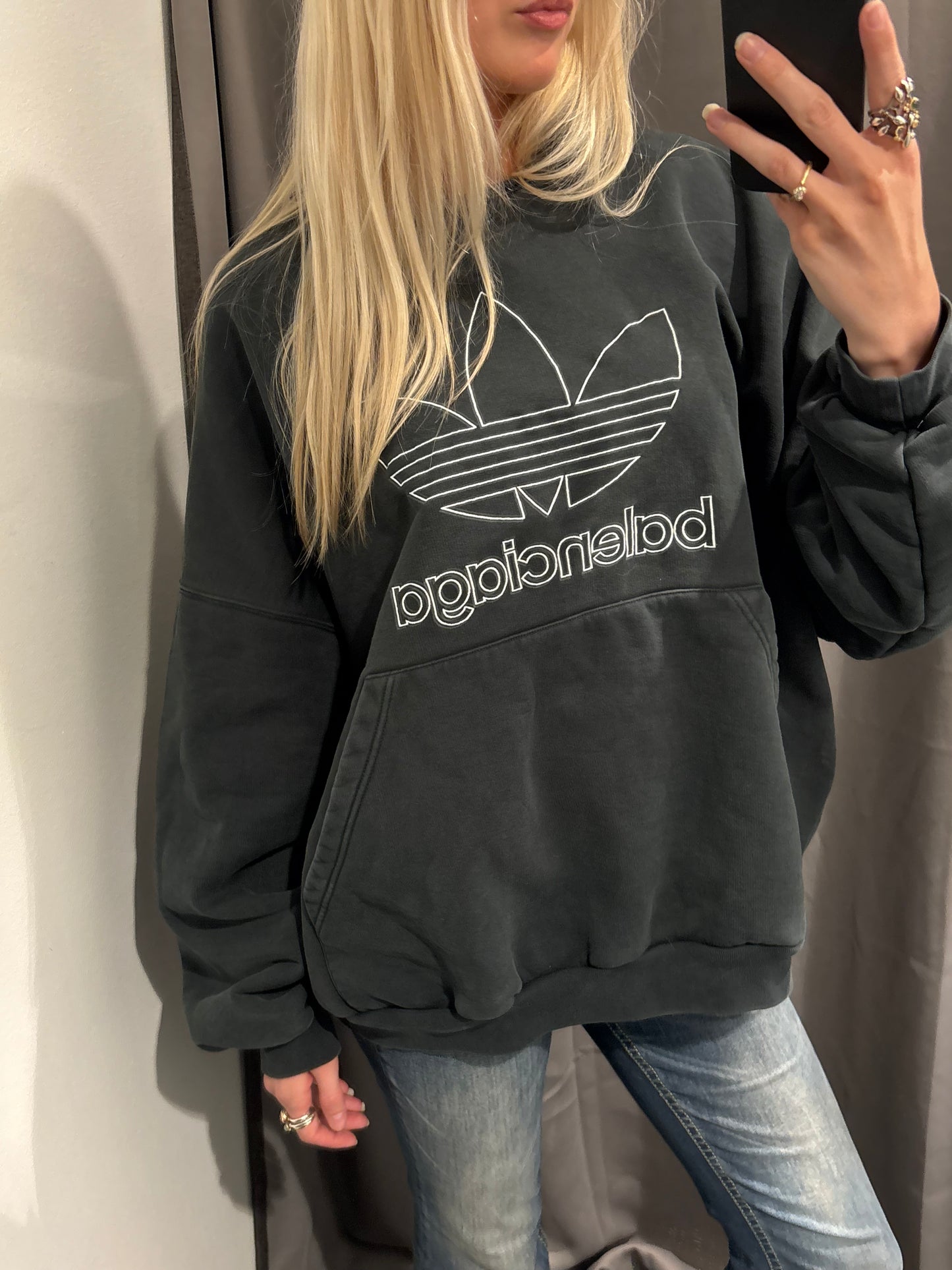 Balenciaga - Logo Sweatshirt - Balenciaga x Adidas - Medinas Wardrobe - Size S-L