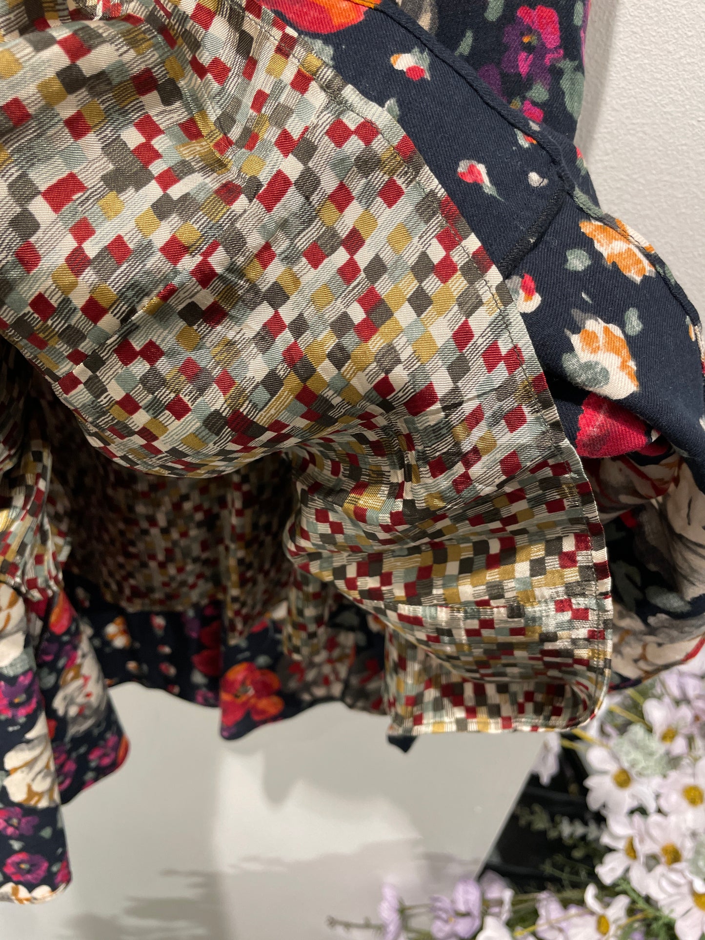 Kenzo skirt - Navy with flowers - EU38