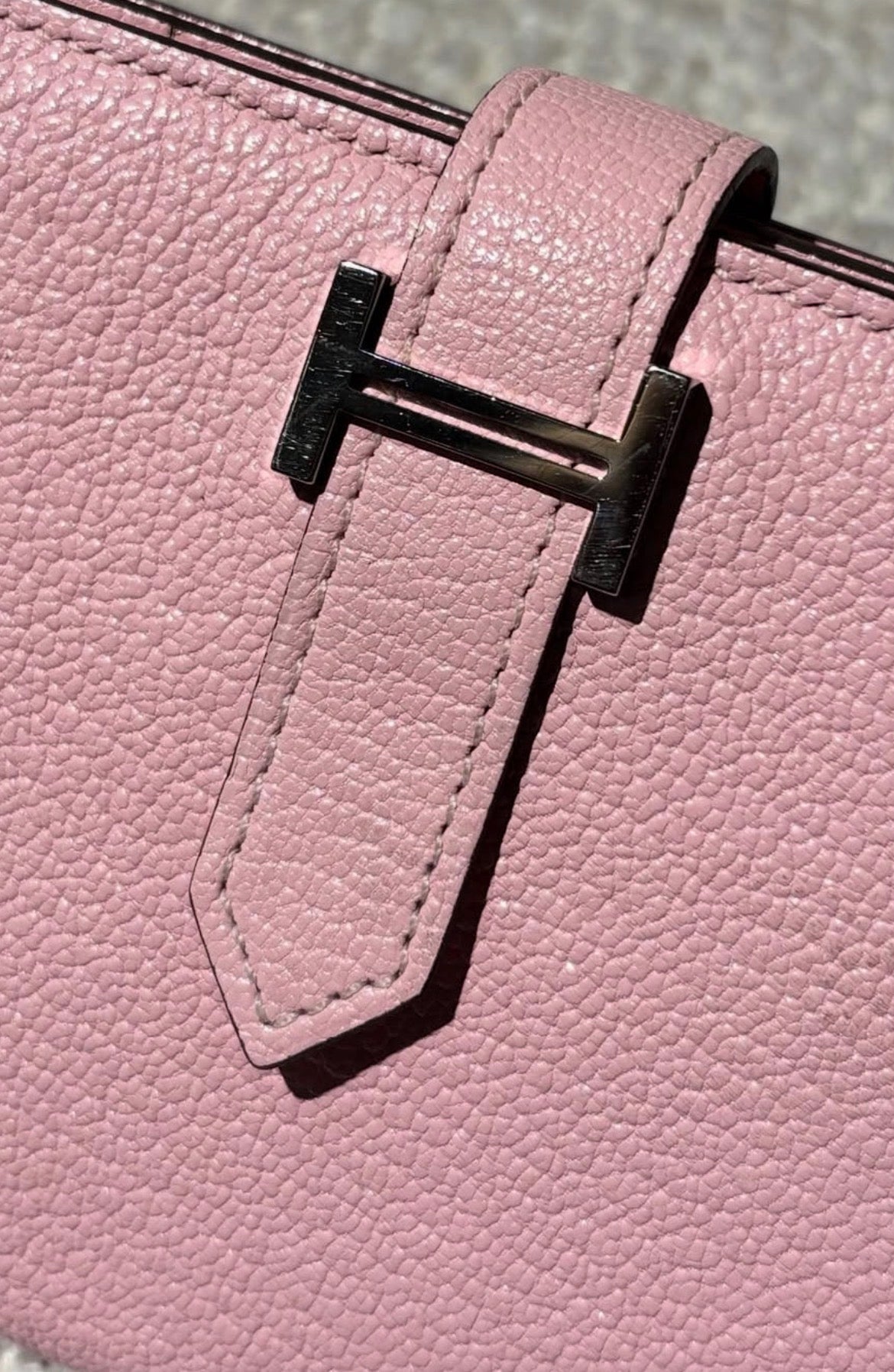 Hermès Béarn - Rose Sakura w. Palladium Hardware