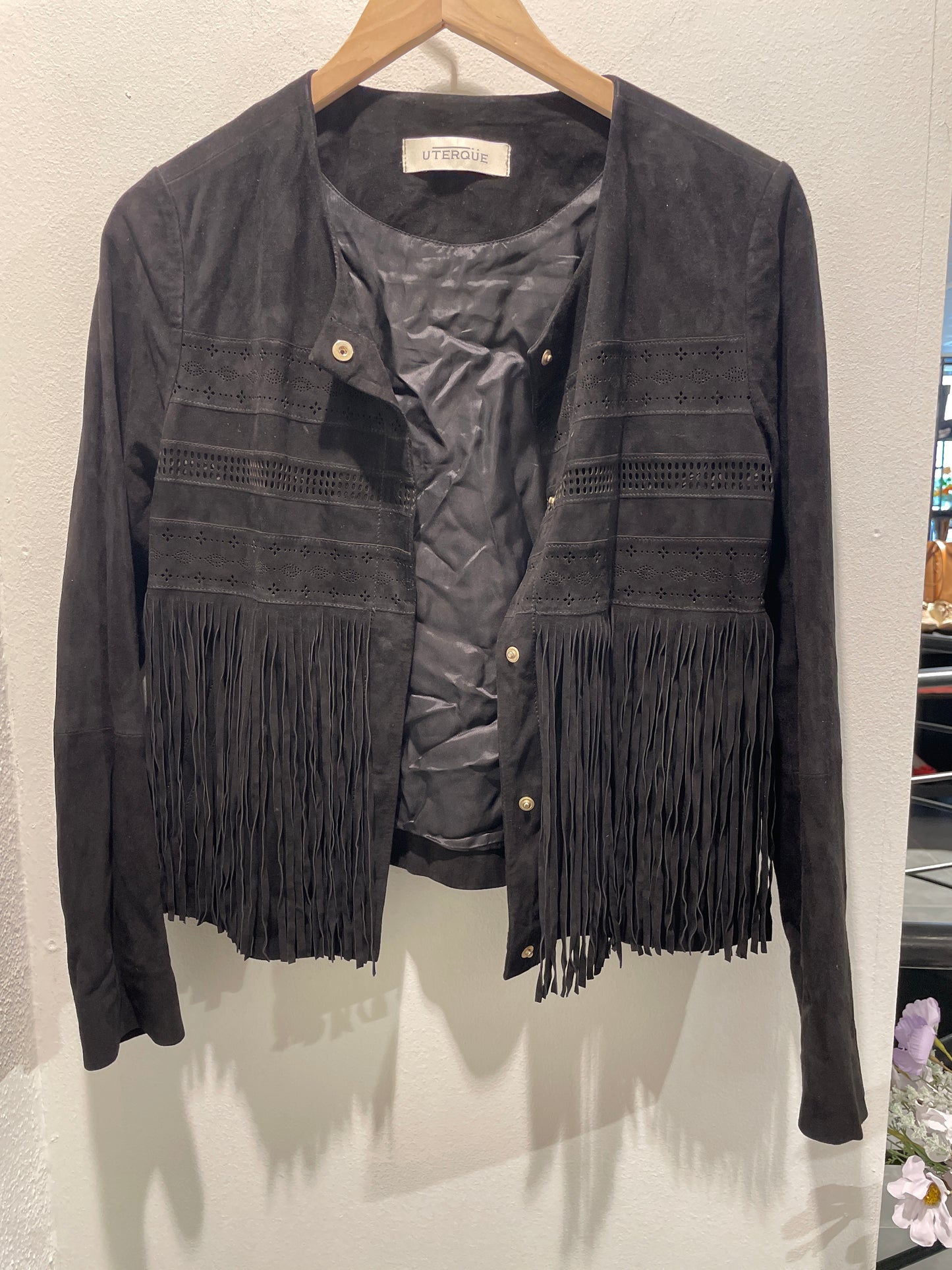 Uterque - suede jacket  - S