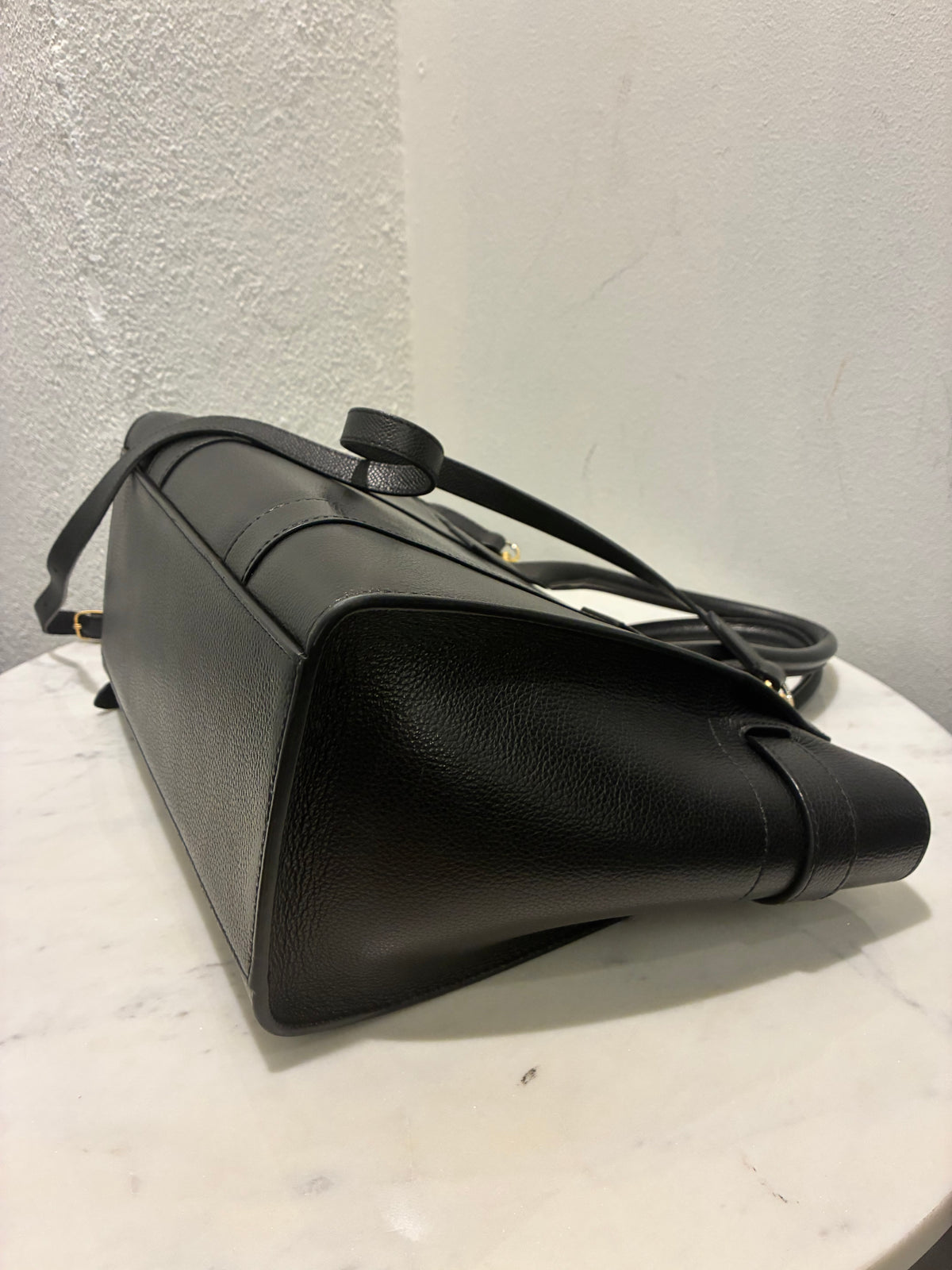 Mulberry Small Zipped Bayswater Satchel - Black Calfskin & Gold Hardware