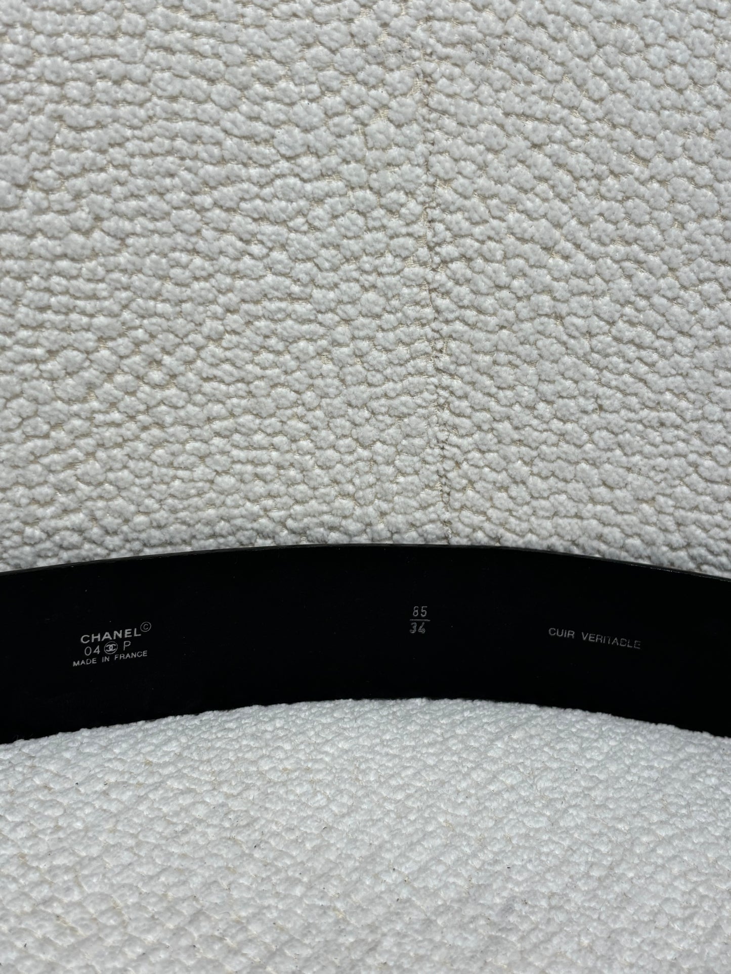 Chanel Belt – Wide Leather & Black Coated Sport Logo Metal Buckle