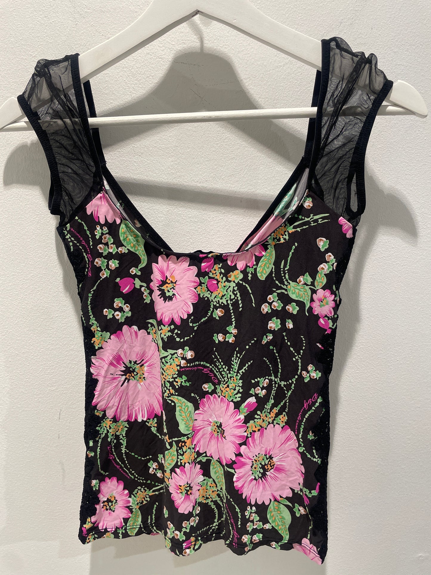 Dolce & Gabbana logo top w. flowers - XS/S