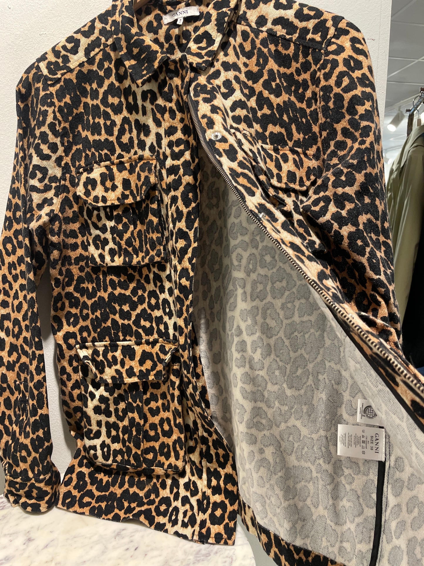Ganni - Cargo Leoprint - EU38