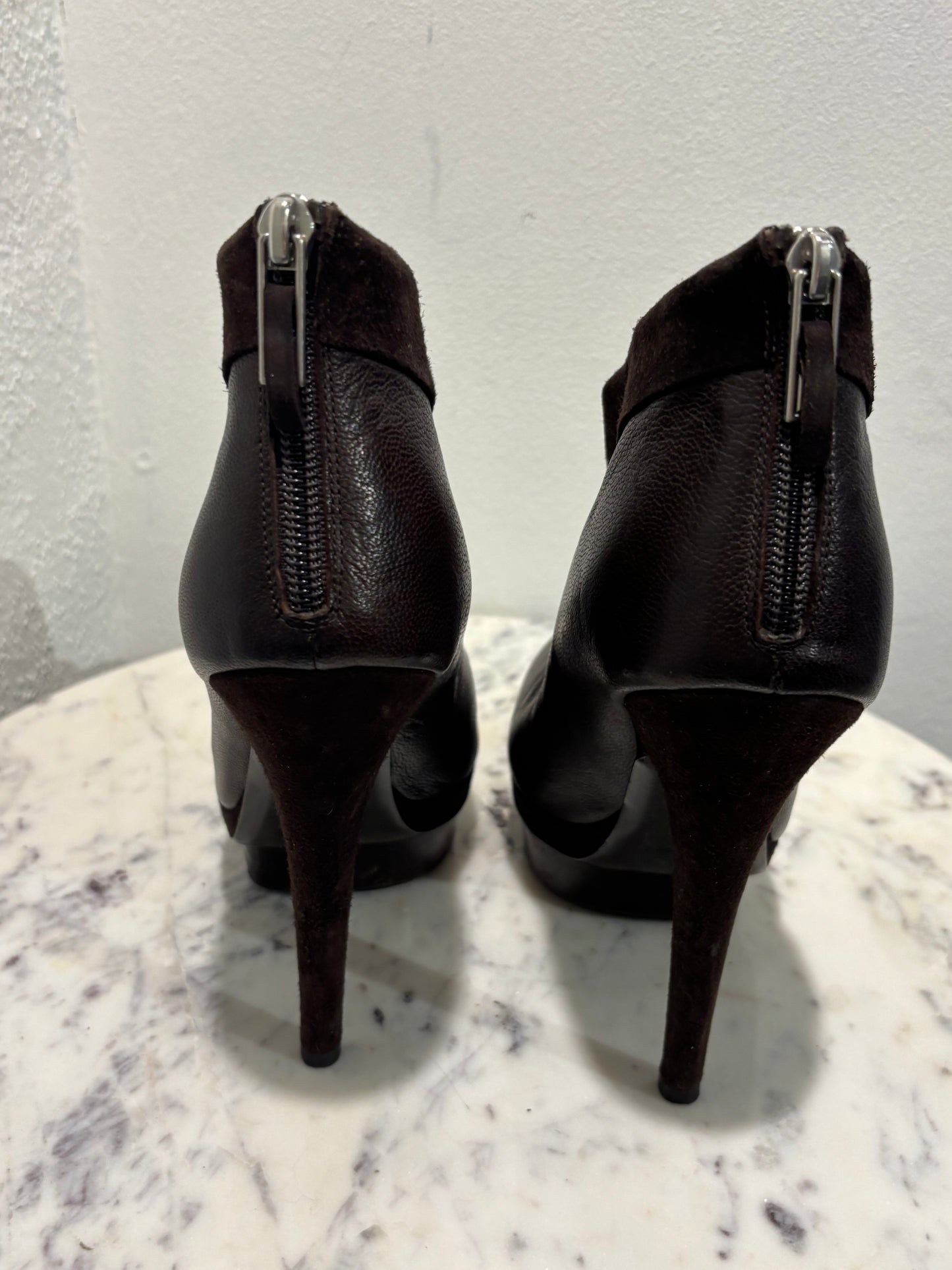 Saint Laurent - Palaus platform angle boots - brown - 38,5 - Medinas Wardrobe