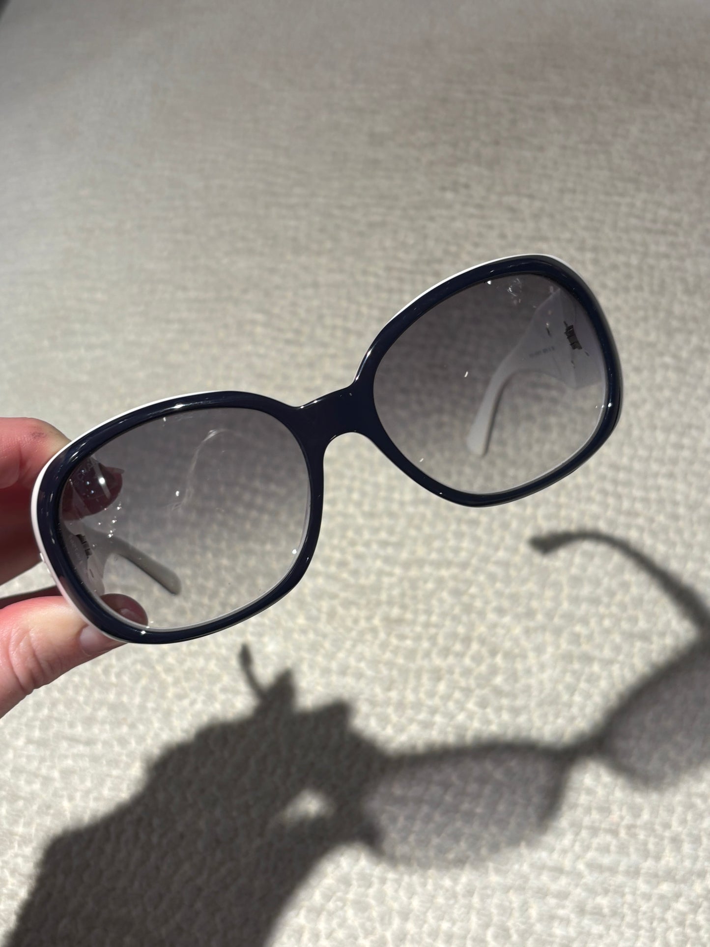Chanel Sunglasses - Dark Blue w. Camelias