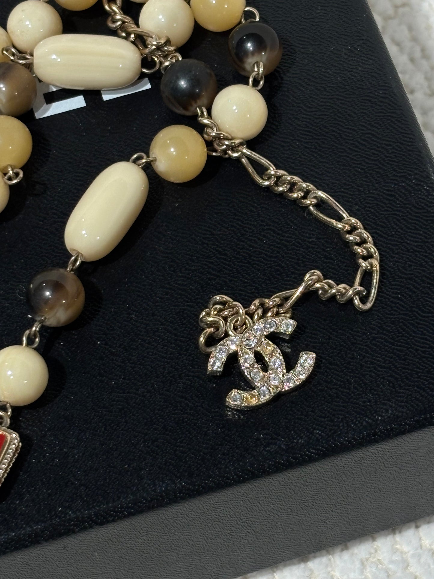 Chanel Camellia Necklace – Multicolour with Crystal Details