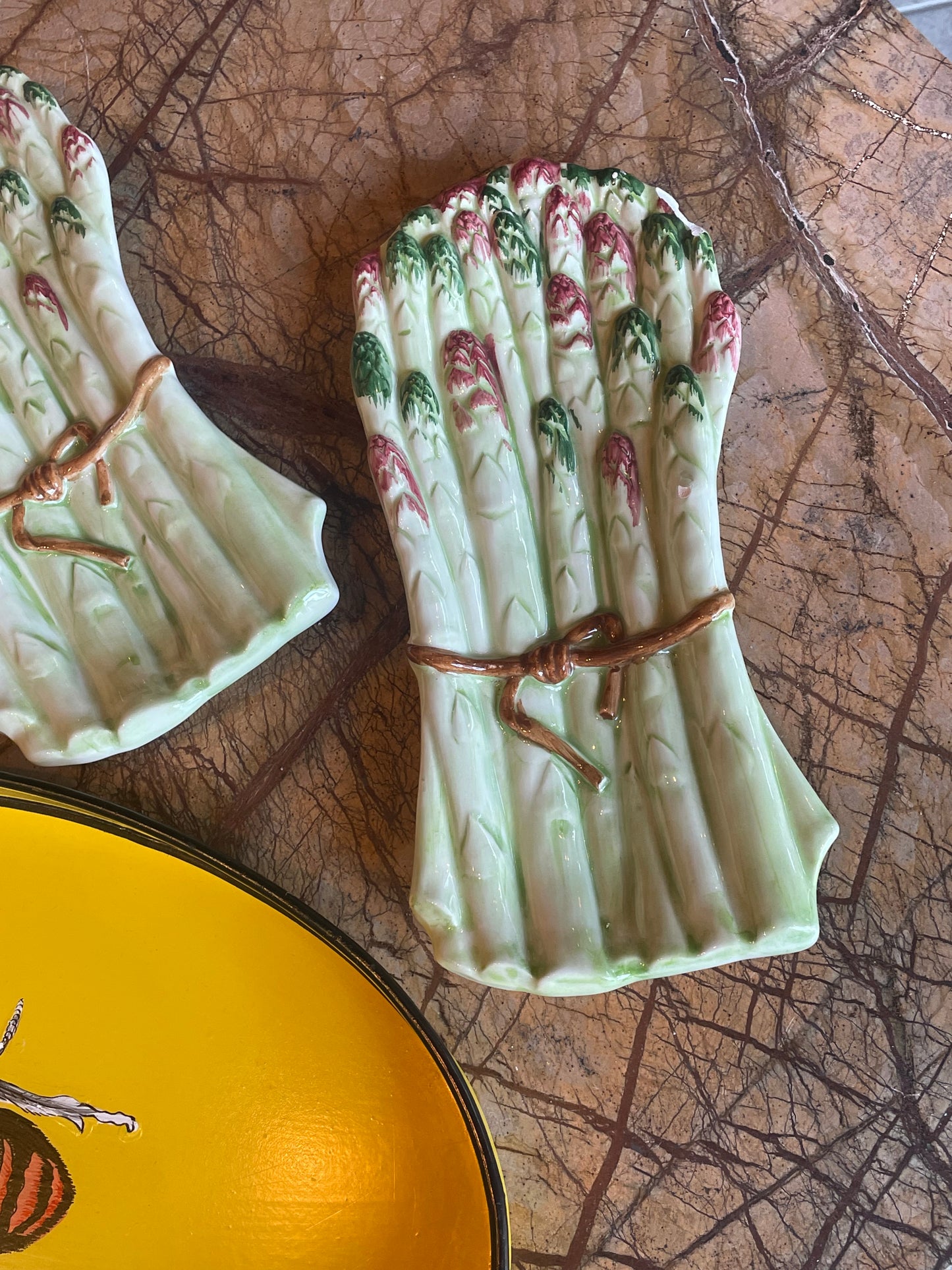 Asparges fad - Italiensk porcelæn