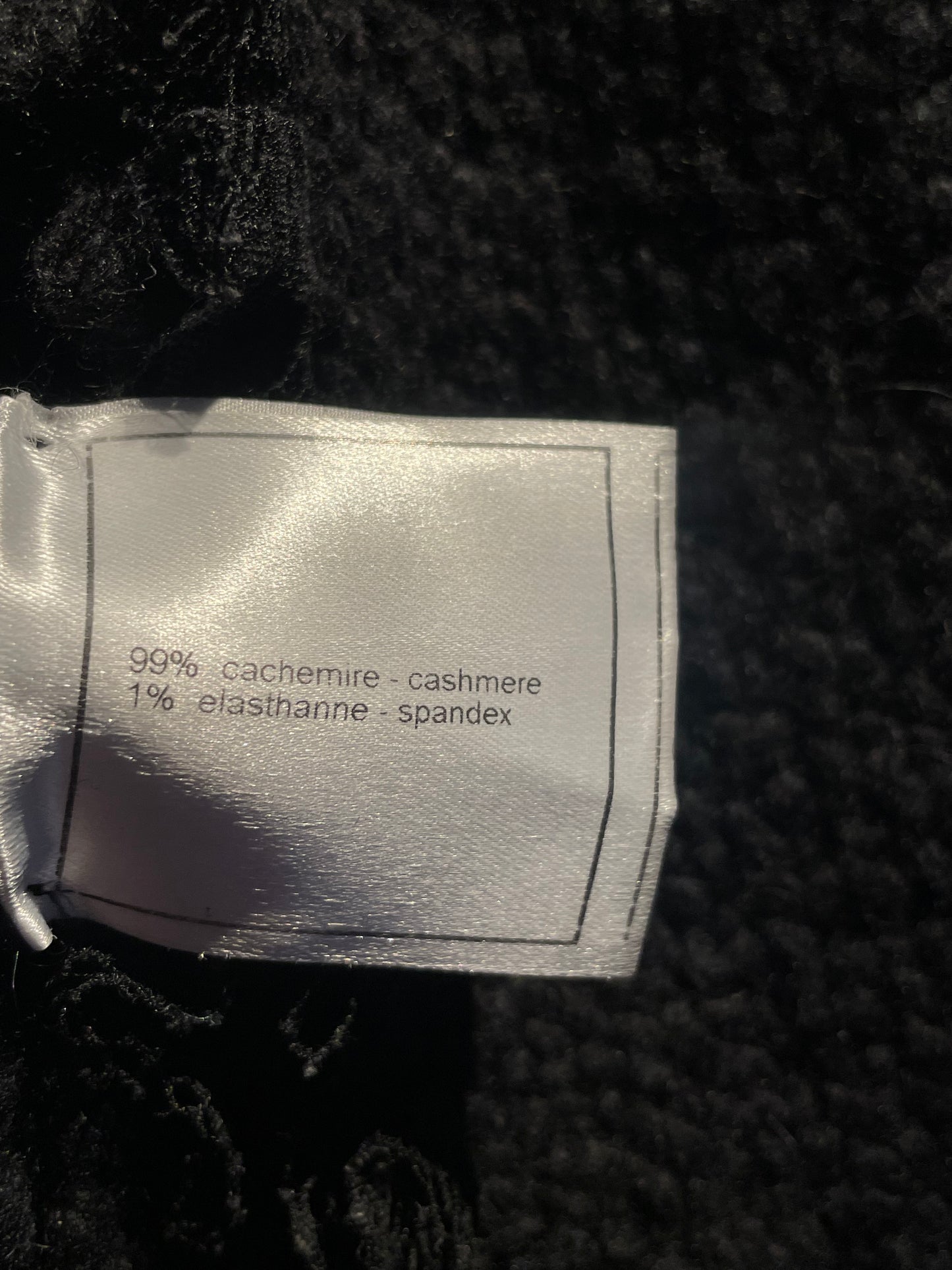 Chanel Cashmere Jakke - sort
