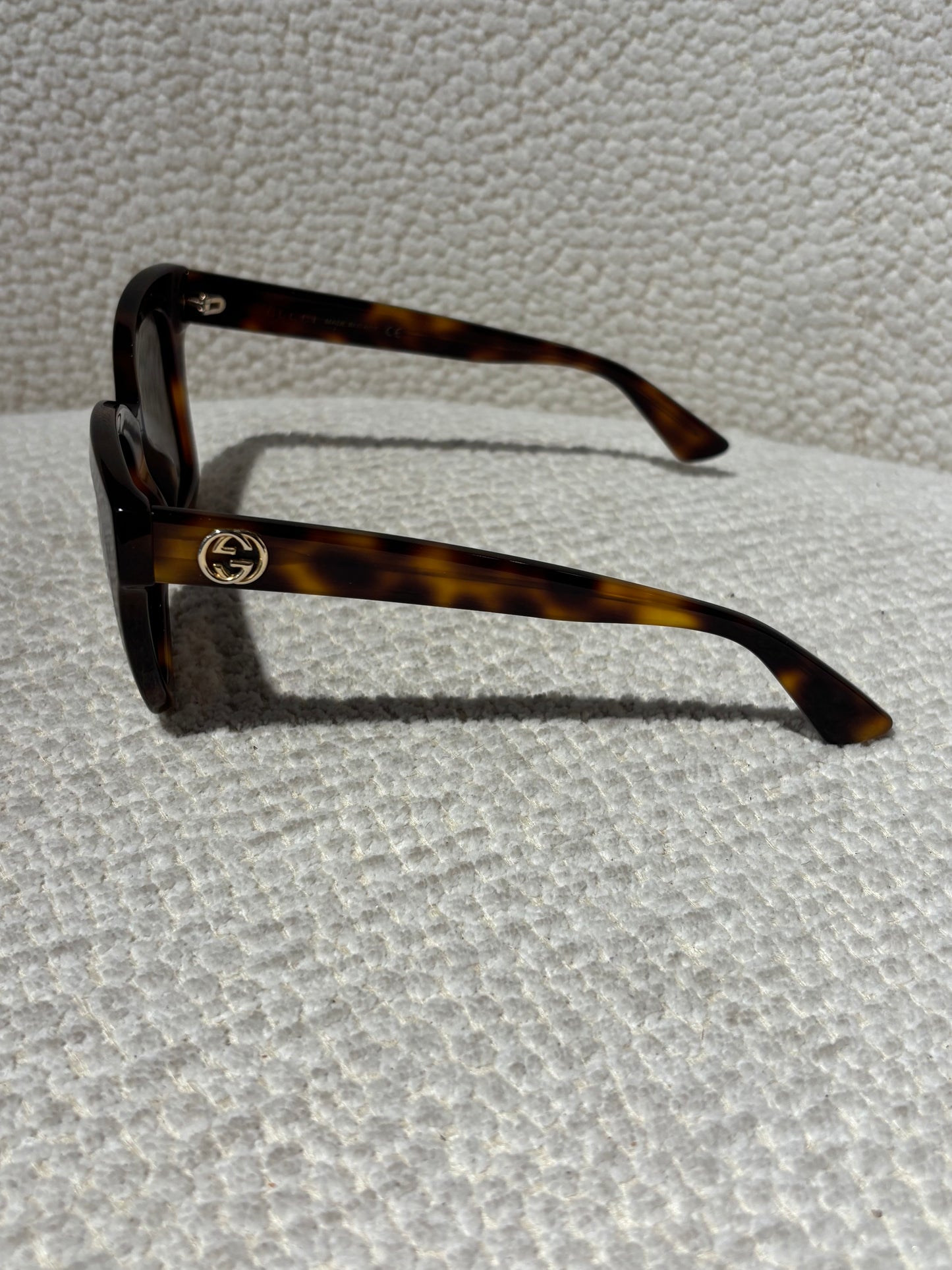 Gucci Sunglasses - Brown with Gold Logo