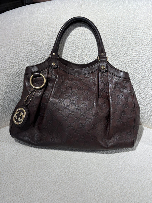 Gucci Sukey Bag – Brown Leather & Gold hardware