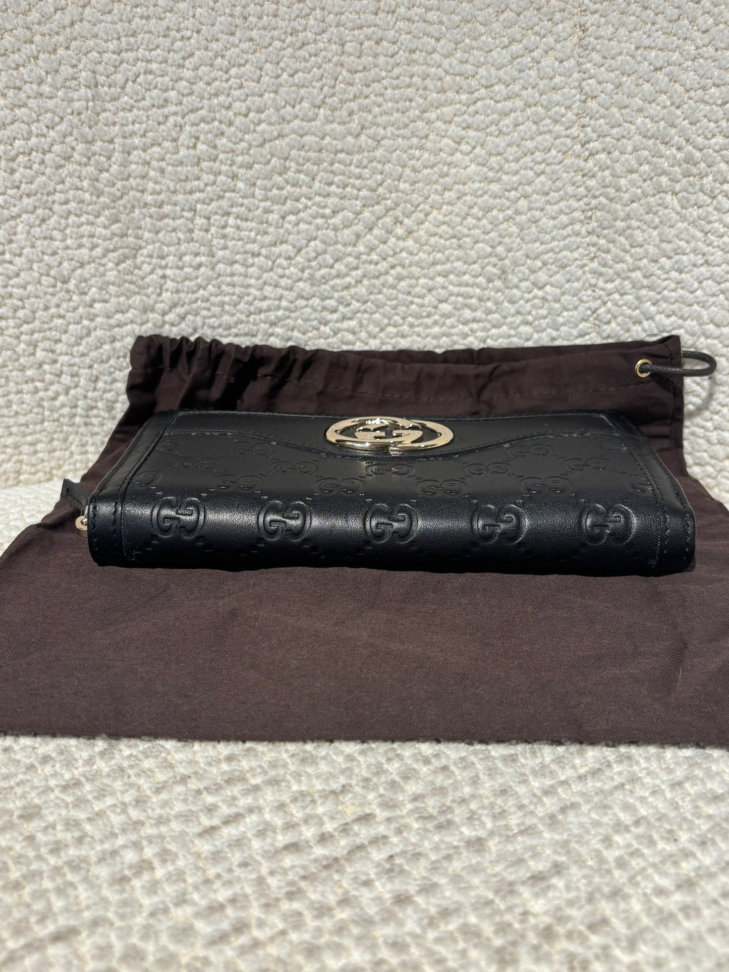 Gucci Wallet – Black Monogram Leather
