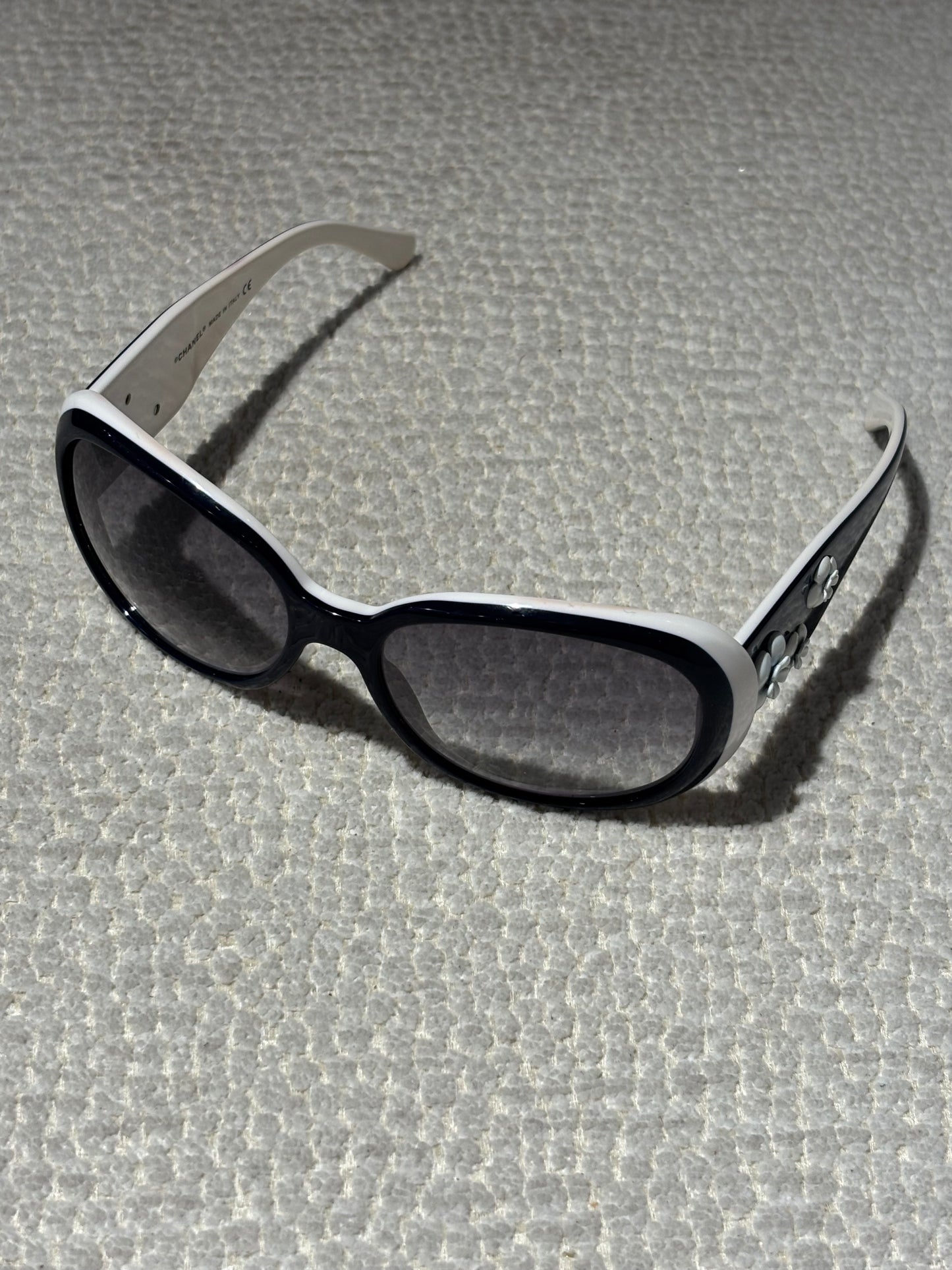 Chanel Sunglasses - Dark Blue w. Camelias