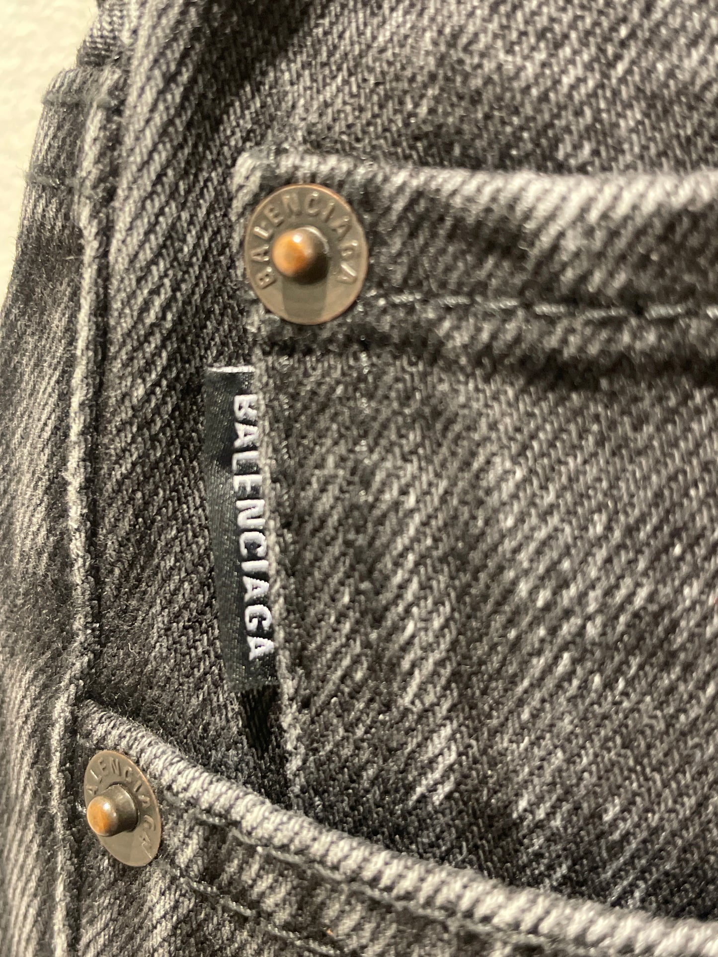 Balenciaga - Jeans - Black Denim - Medinas Wardrobe - 27"