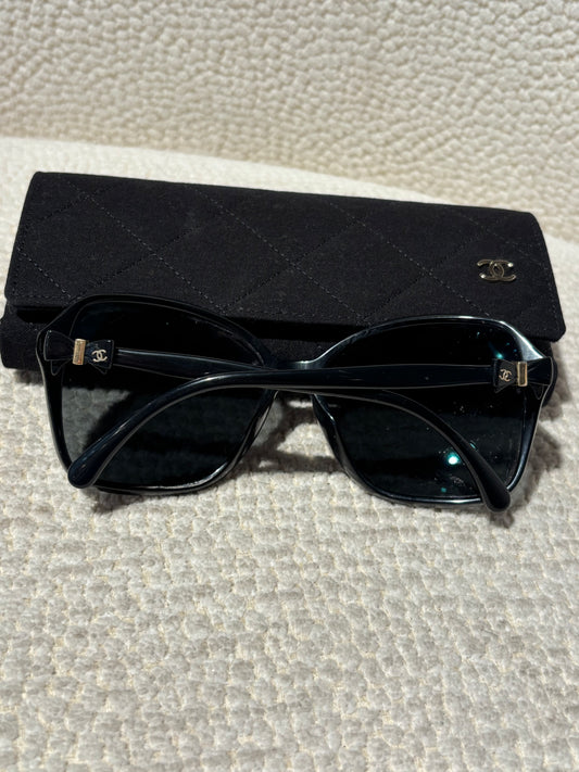 Chanel Sunglasses - Black with Bow