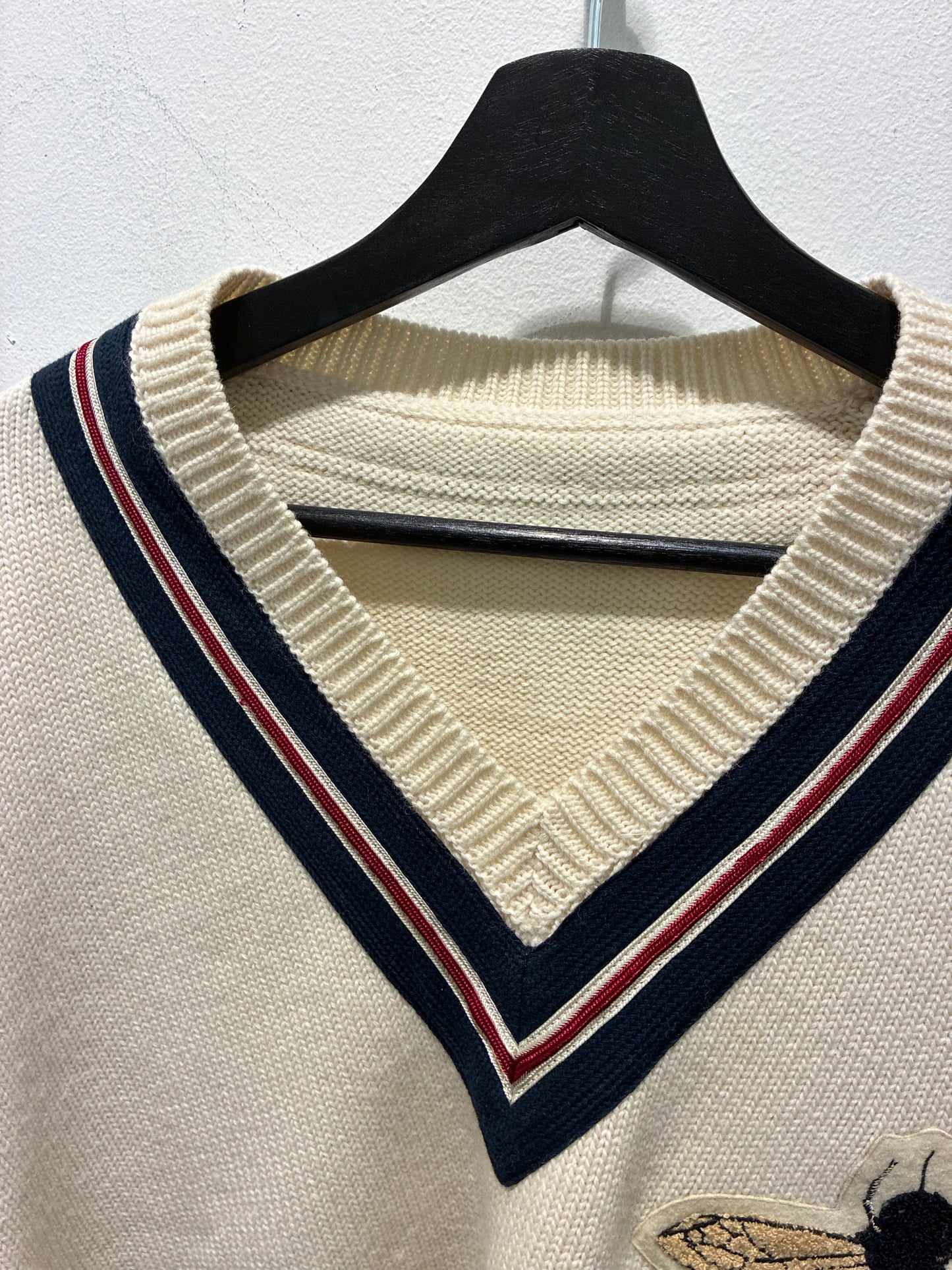 Gucci Knit - Ecru & Iconic Bee - Size S/L