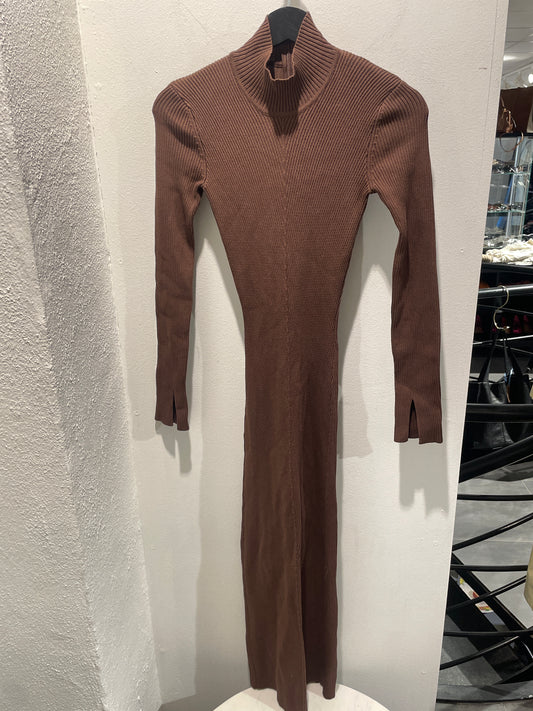 Sundarbay - Knitted Rib-Dress - brown - S - Medinas Wardrobe
