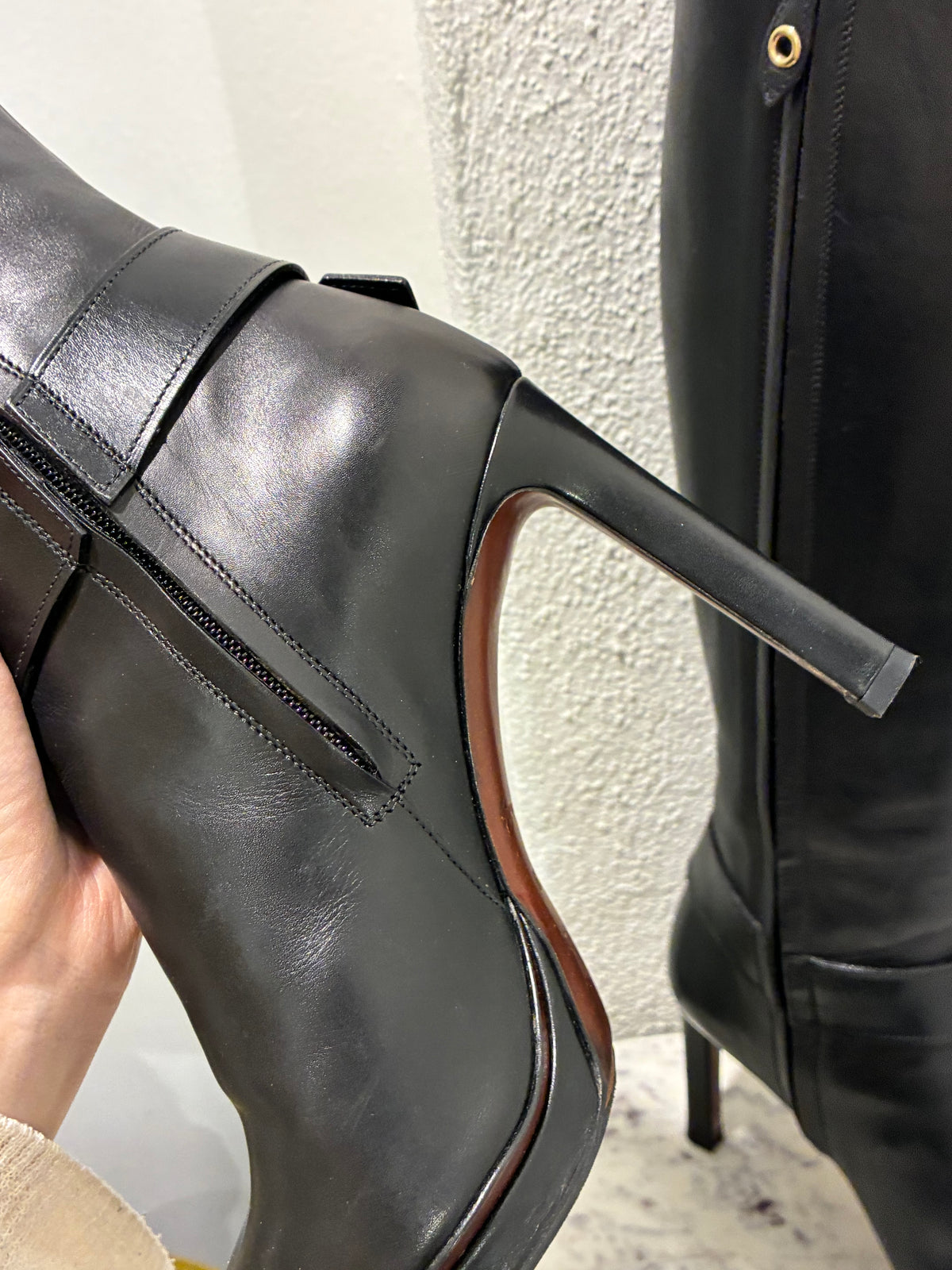 Louis Vuitton Knee-High Boots – Black Smooth Leather - EU 39