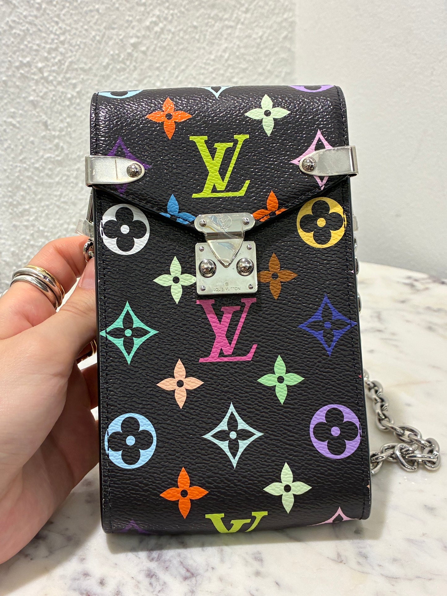 Louis Vuitton x Takashi Murakami Phone Pouch Métis - Full Set