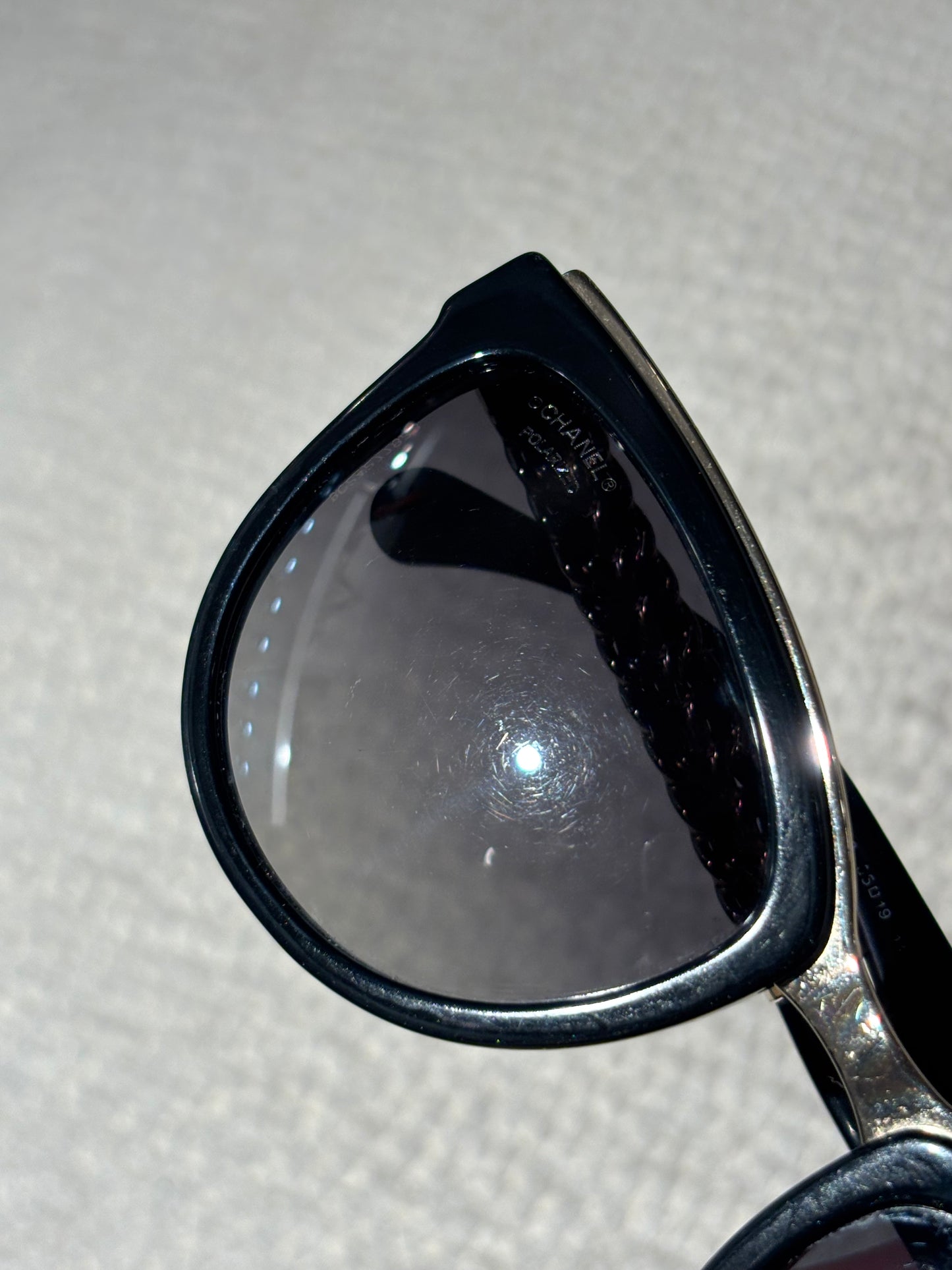 Chanel Sunglasses - Black & Gold Chains