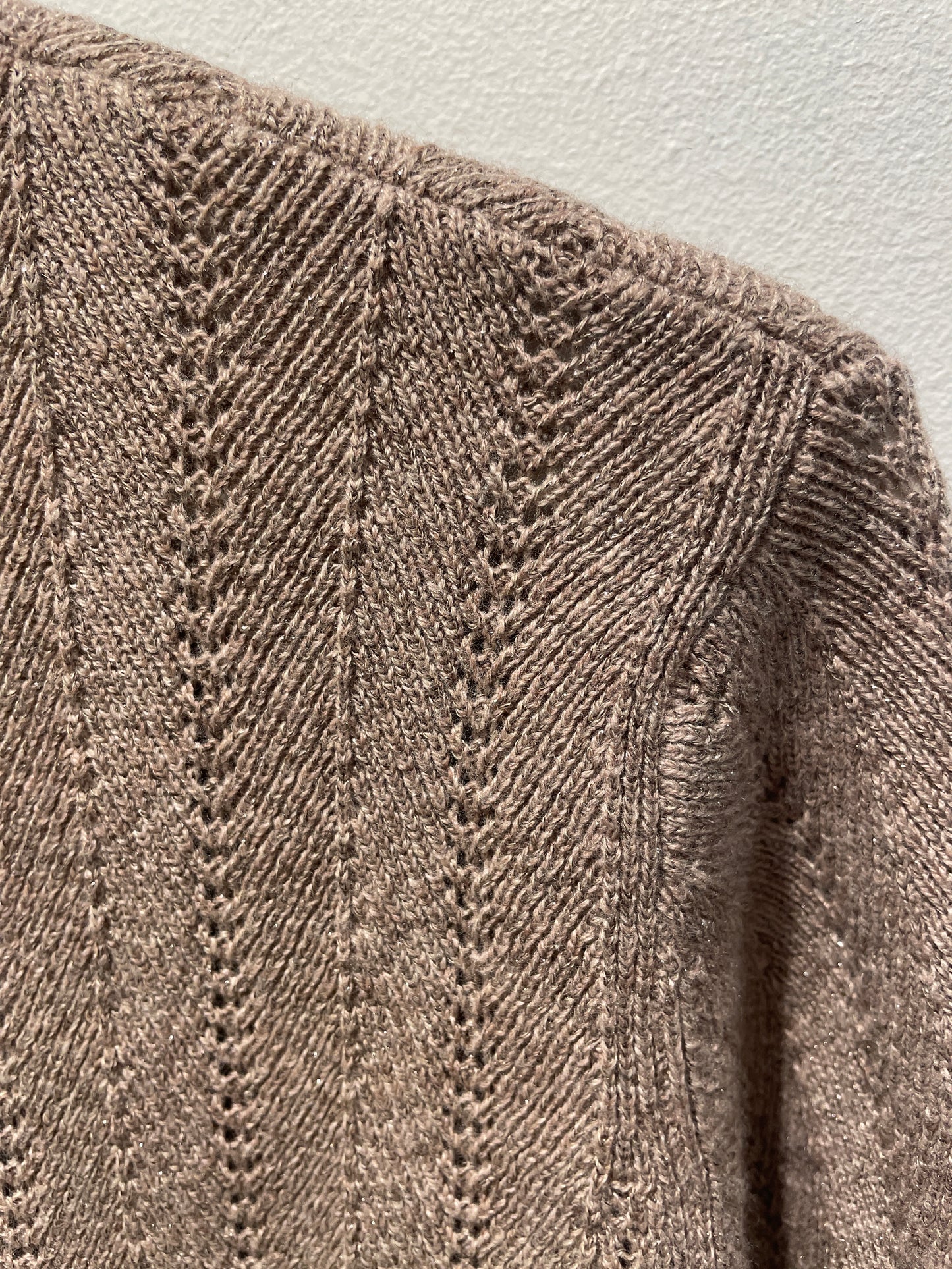 Gustav knit - taupe/nougat - M