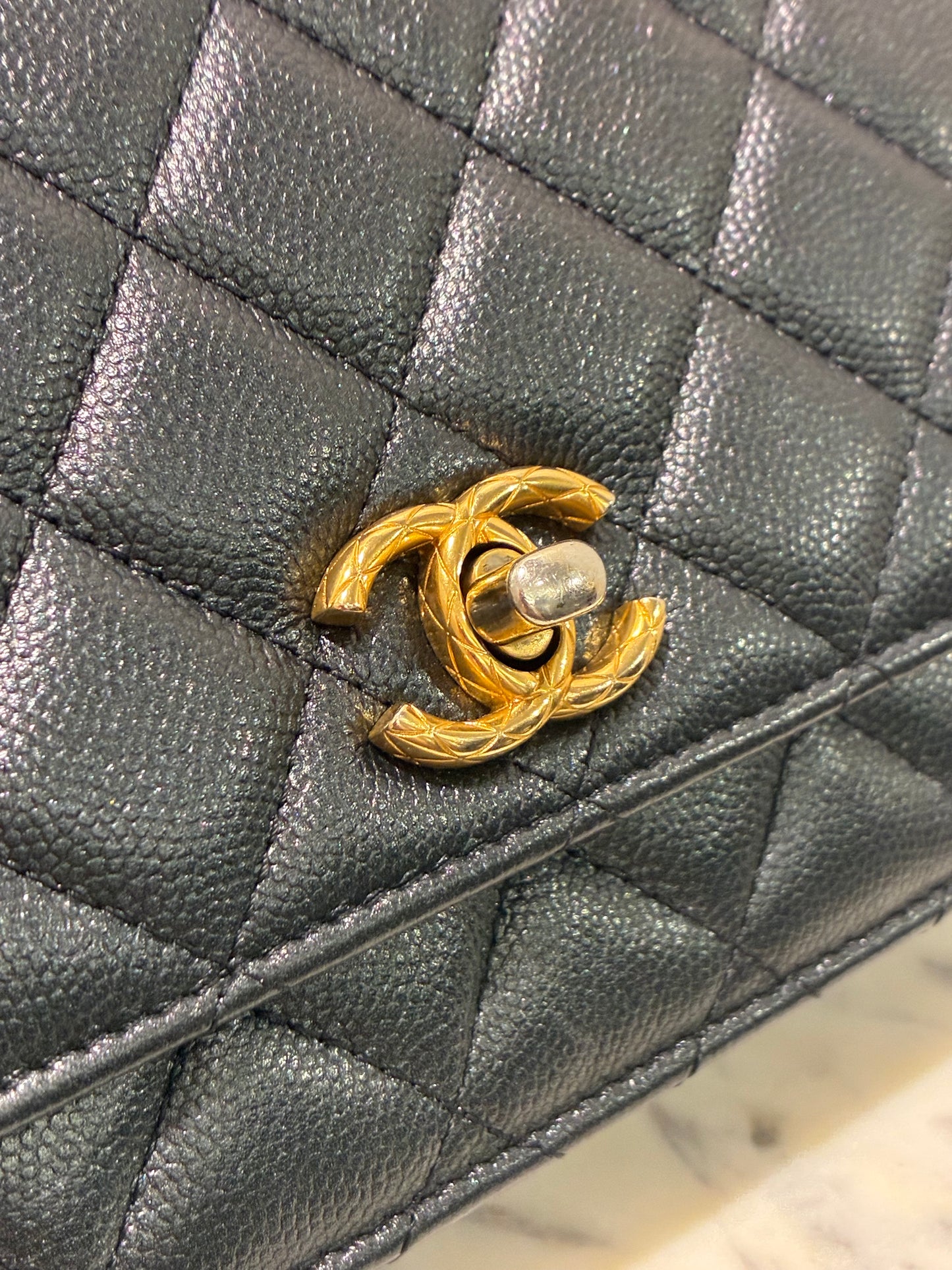 Chanel Wallet on Chain - Black Caviar & Gold Hardware - 23B 2023 - FULL SET!