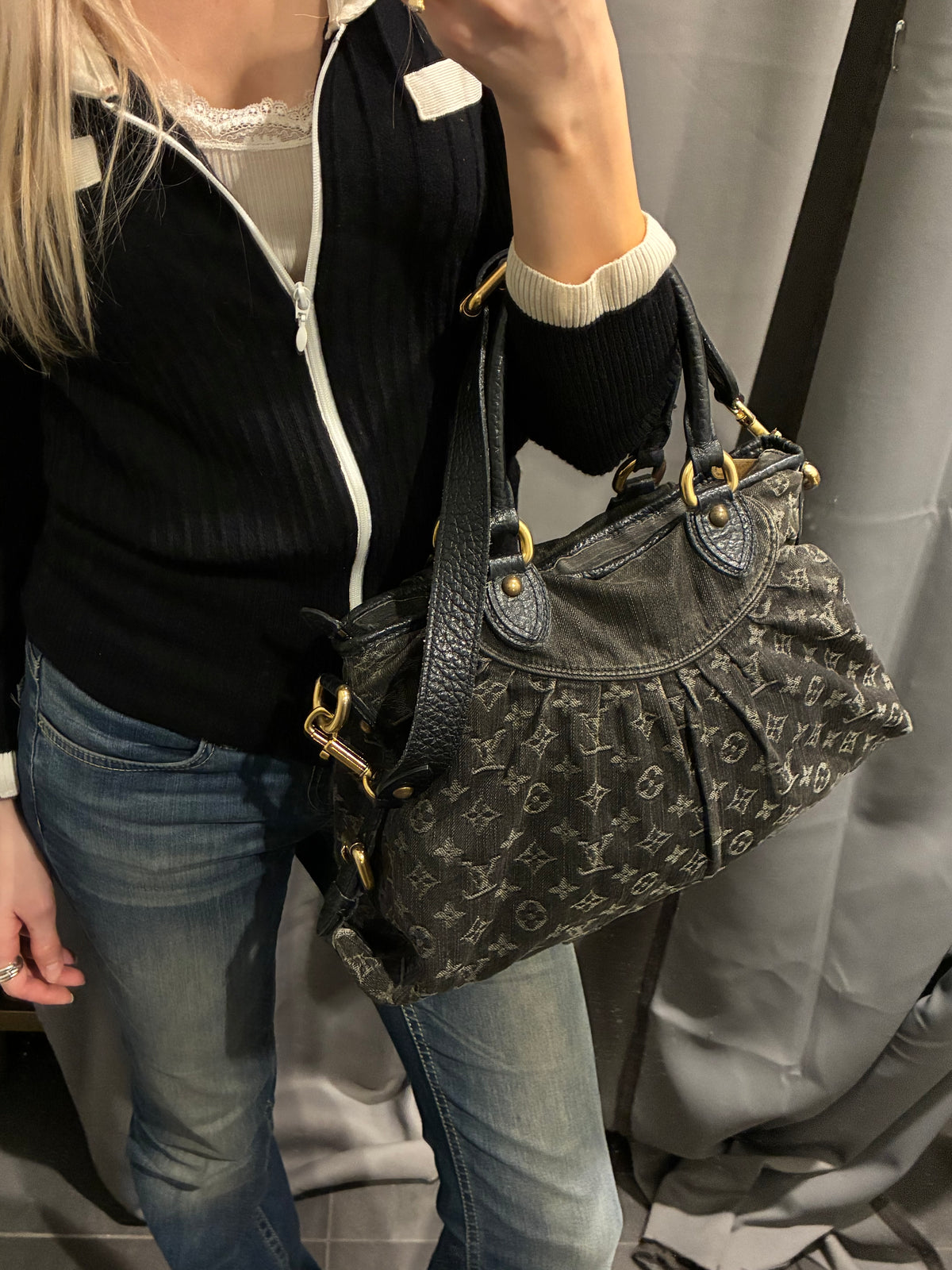 Louis Vuitton - Vintage Denim Neo Cabby Bag