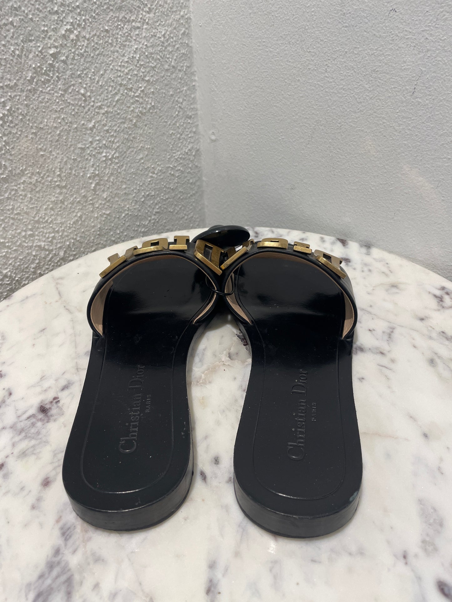 Christian Dior - Dio(r)evolution Leather Slides - 37,5
