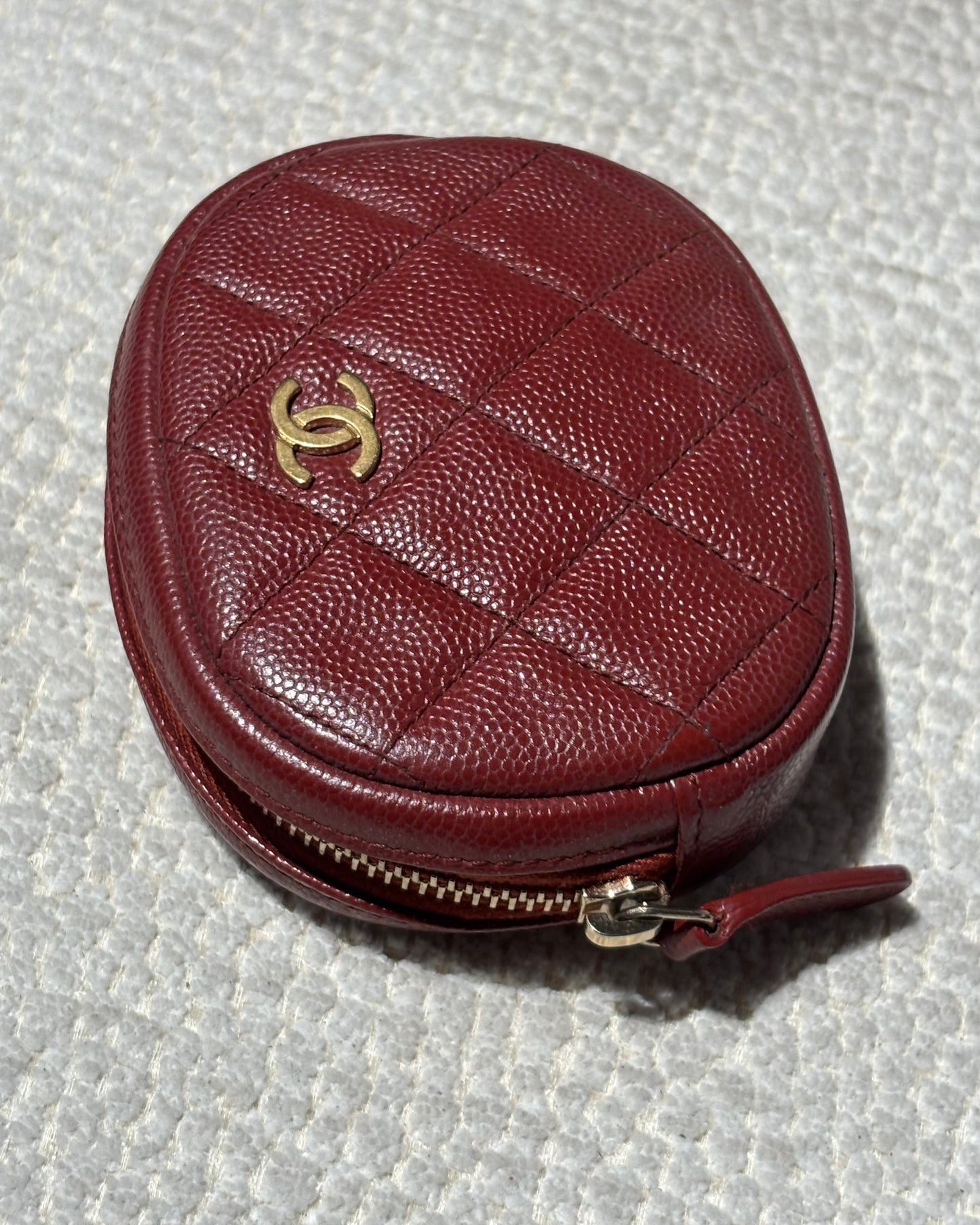 Chanel Wallet - Deep Red Caviar leather & Gold