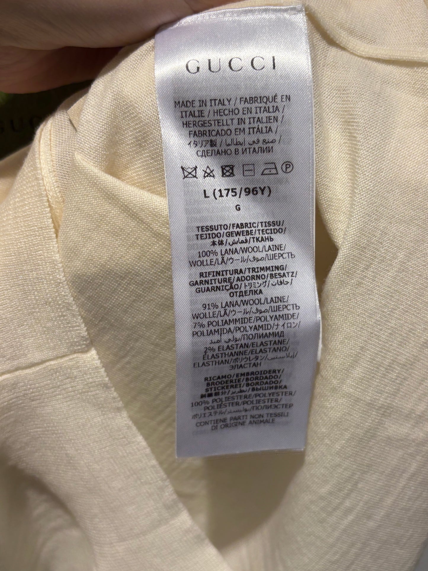 Gucci Cardigan - Wool in White - Size S-L