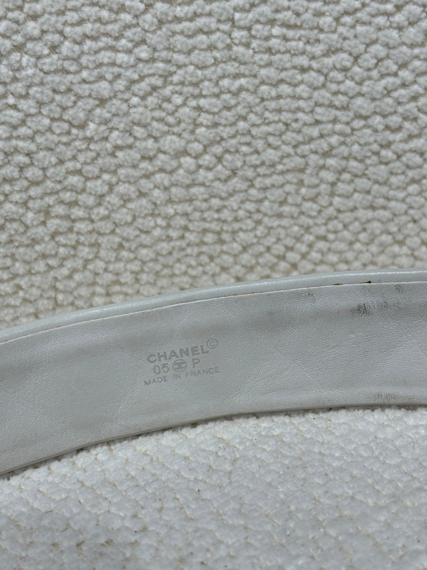 Chanel Belt – White Quilted Calfskin with Python CC Buckle - Cambon Collection