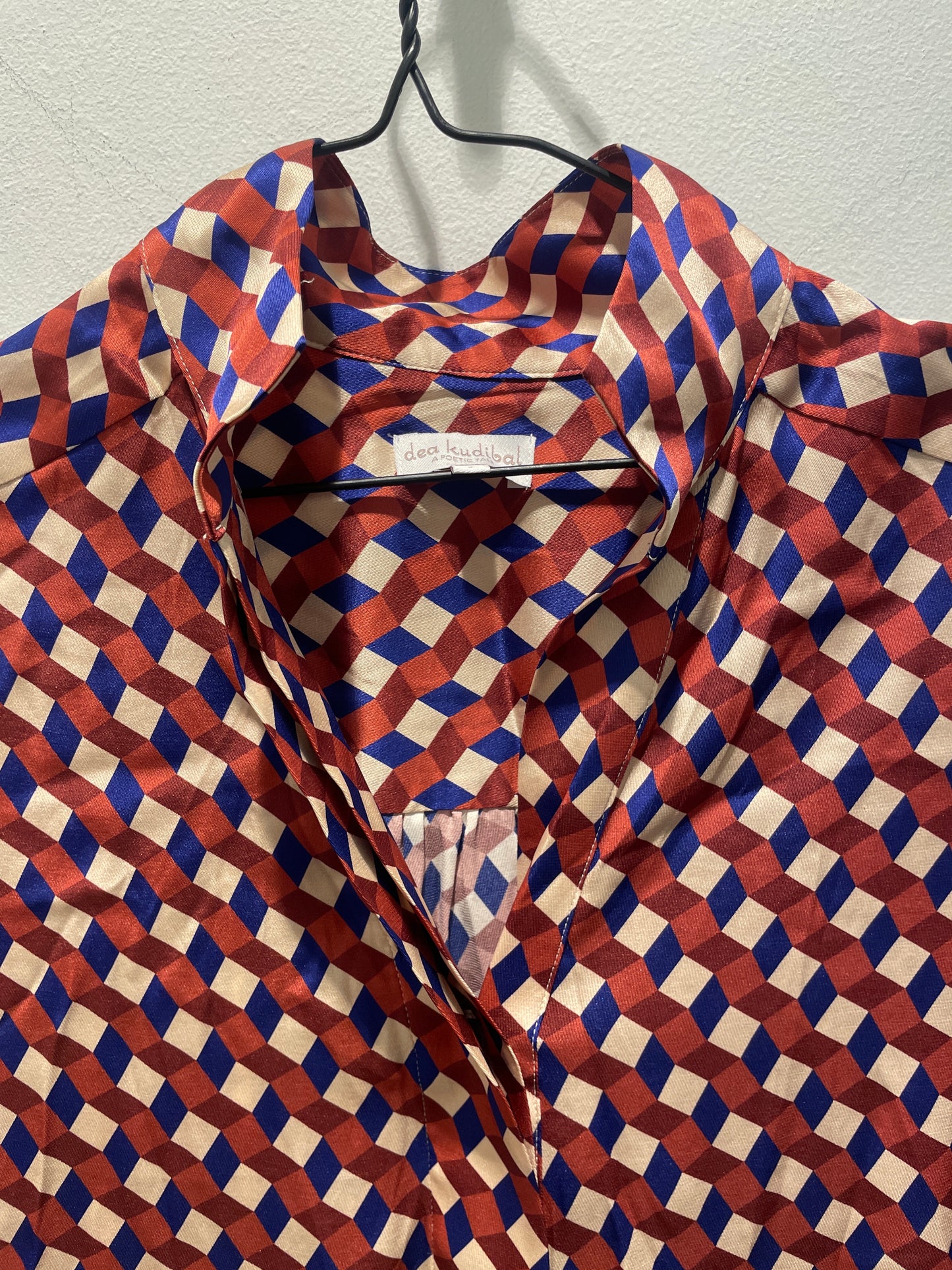 Dea Kudibal — Kamille Silk Dress in Geometric Print - Size EU S