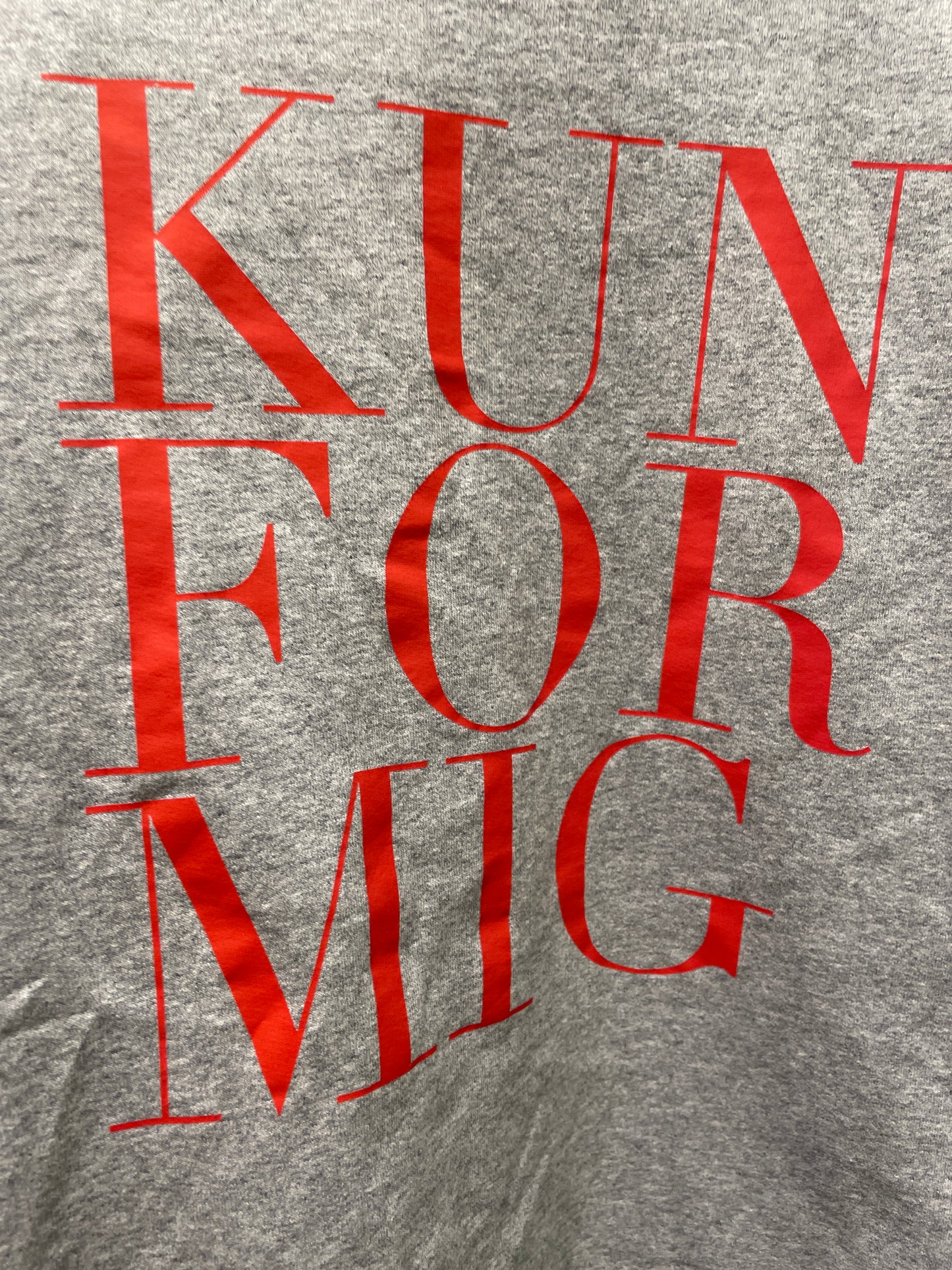 KUN FOR MIG - Sweatshirt - Grey melange w. red - Medinas Wardrobe - S
