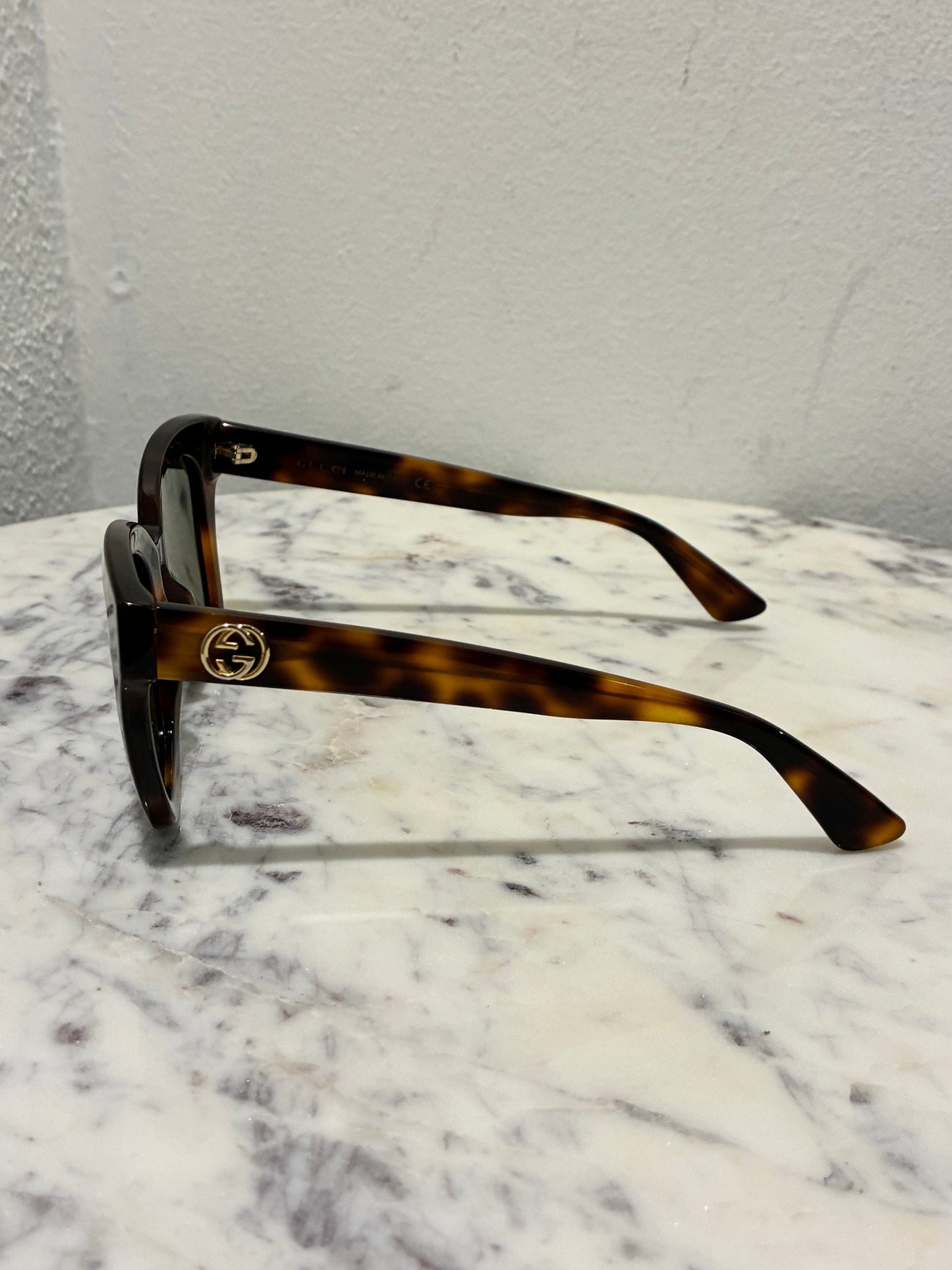 Gucci Sunglasses - Brown with Gold Logo