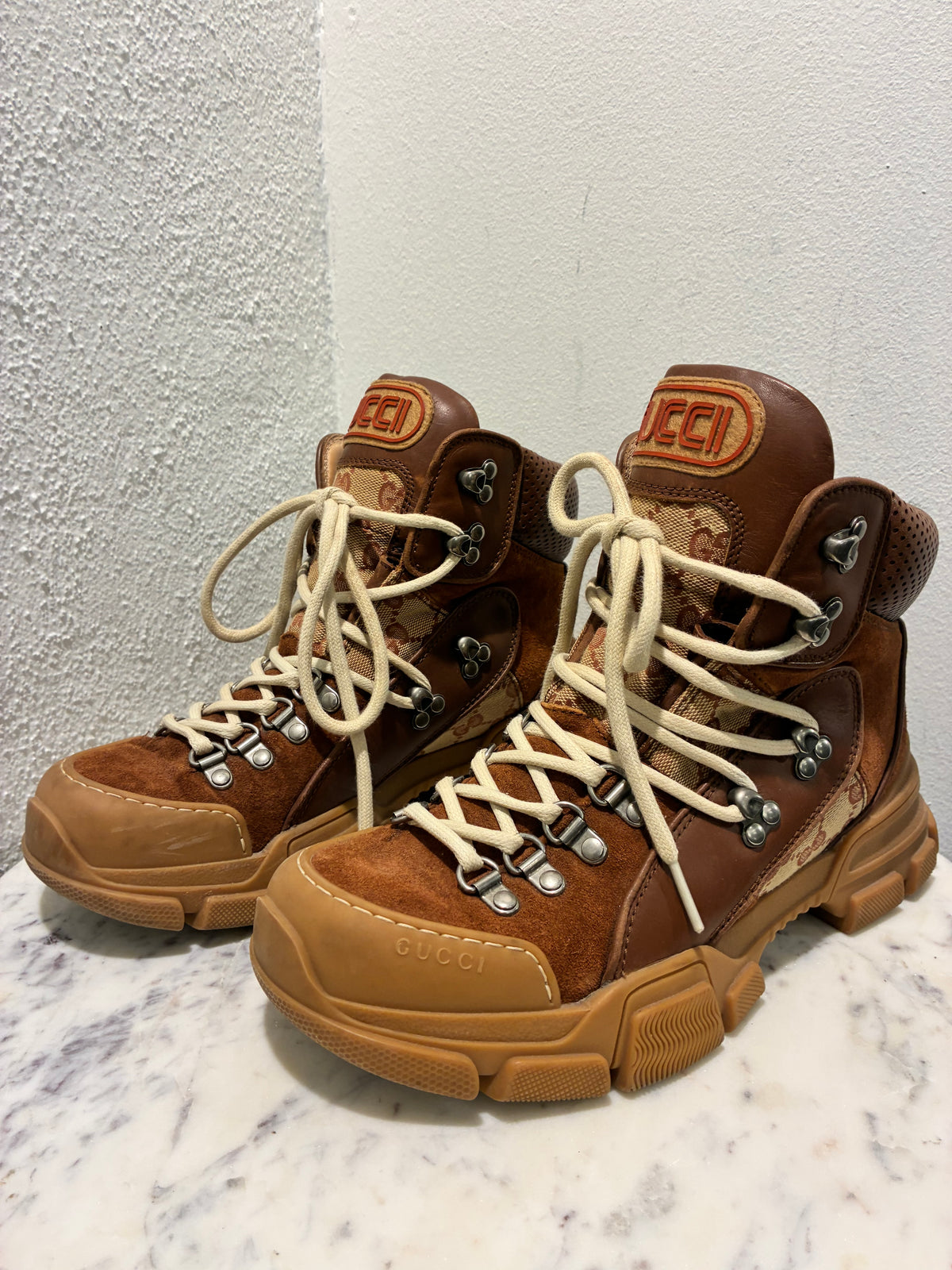 Gucci Boots – Brown with Chunky Soles - 39