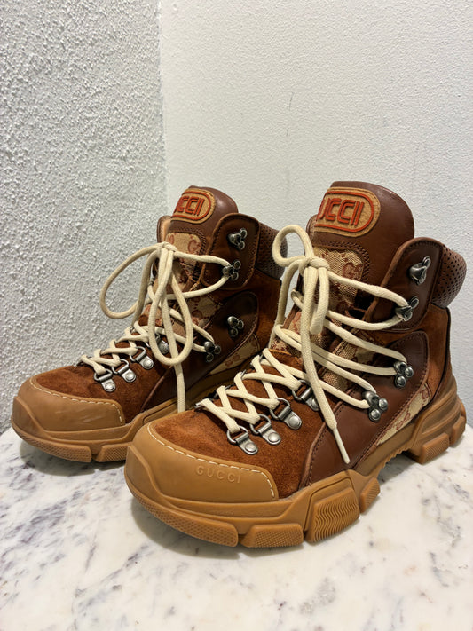 Gucci Boots – Brown with Chunky Soles - 39