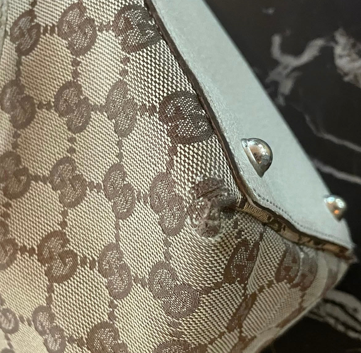 Gucci tote - Sølv hardware - Monogram cavas