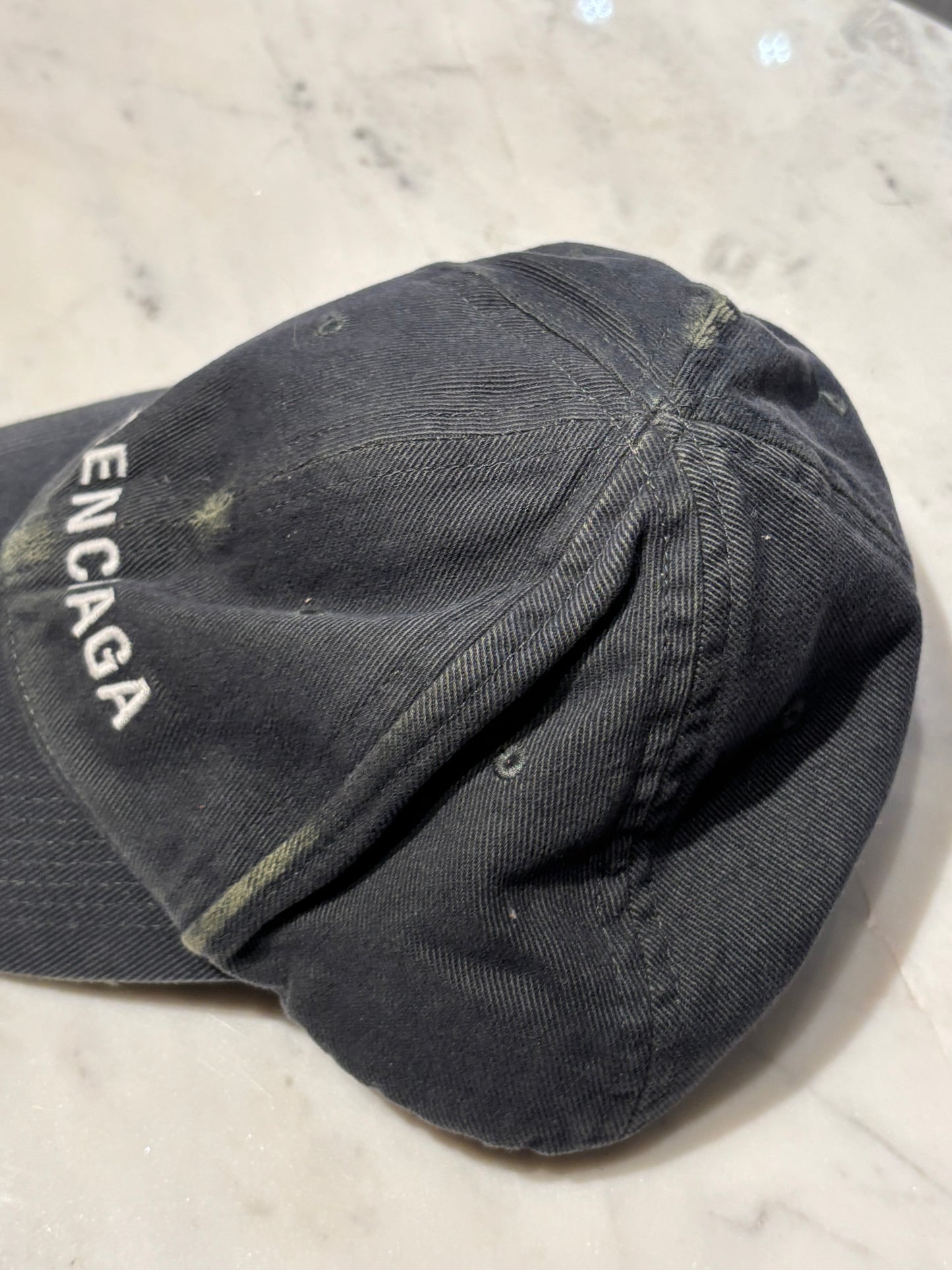 Balenciaga - Logo Cap - Denim/green - Medinas Wardrobe